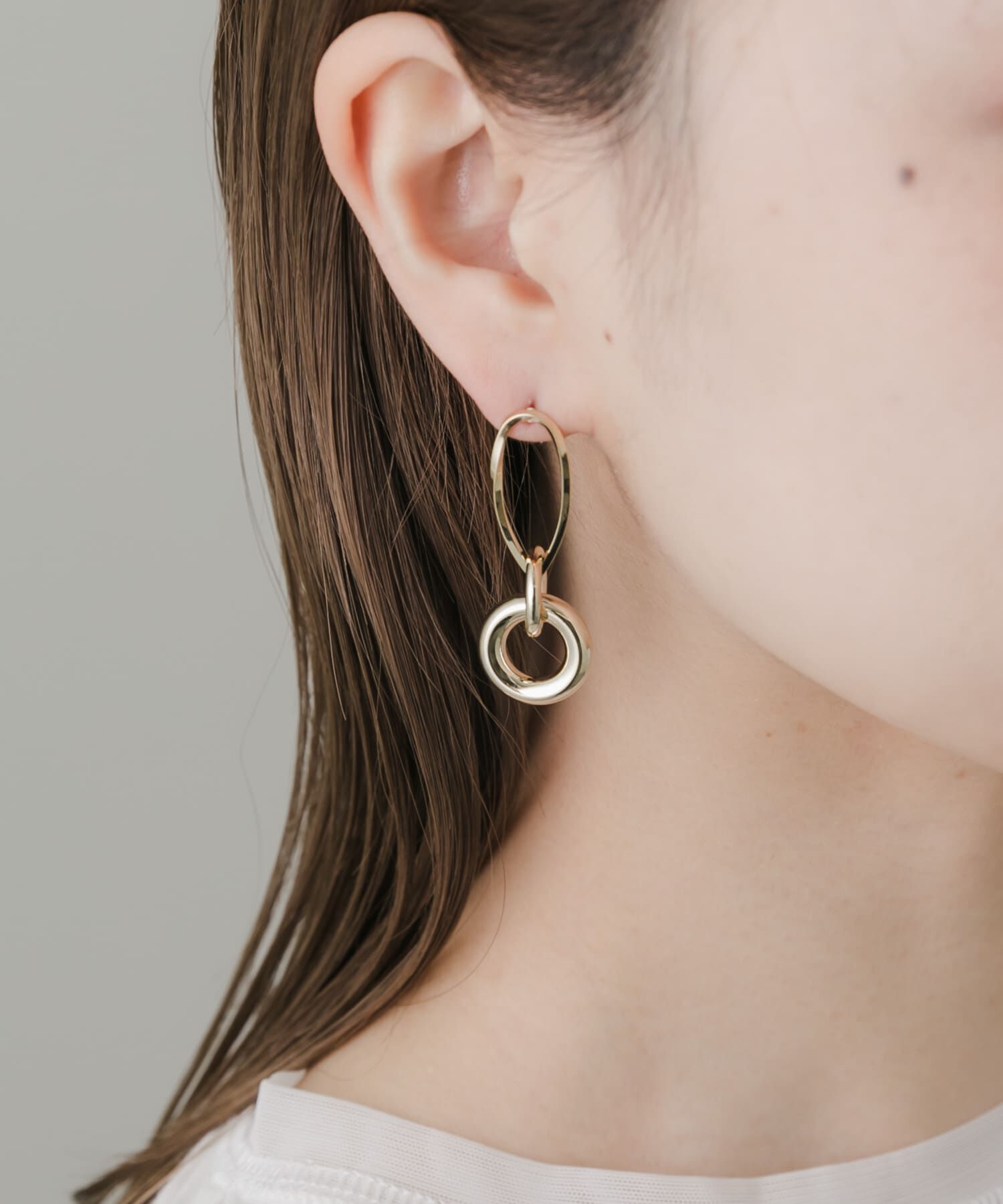 SMELLY「ニュアンスメタルデザインピアス」|ピアス|