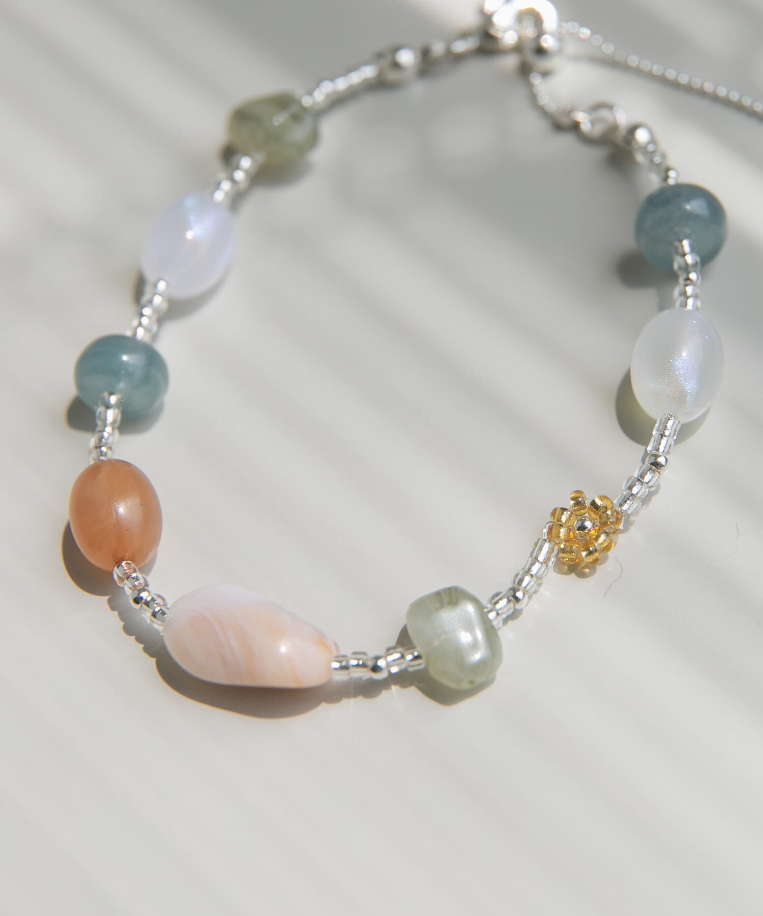 SMELLY「ビーズカラーガラスブレスレット」|ブレスレット・バングル|