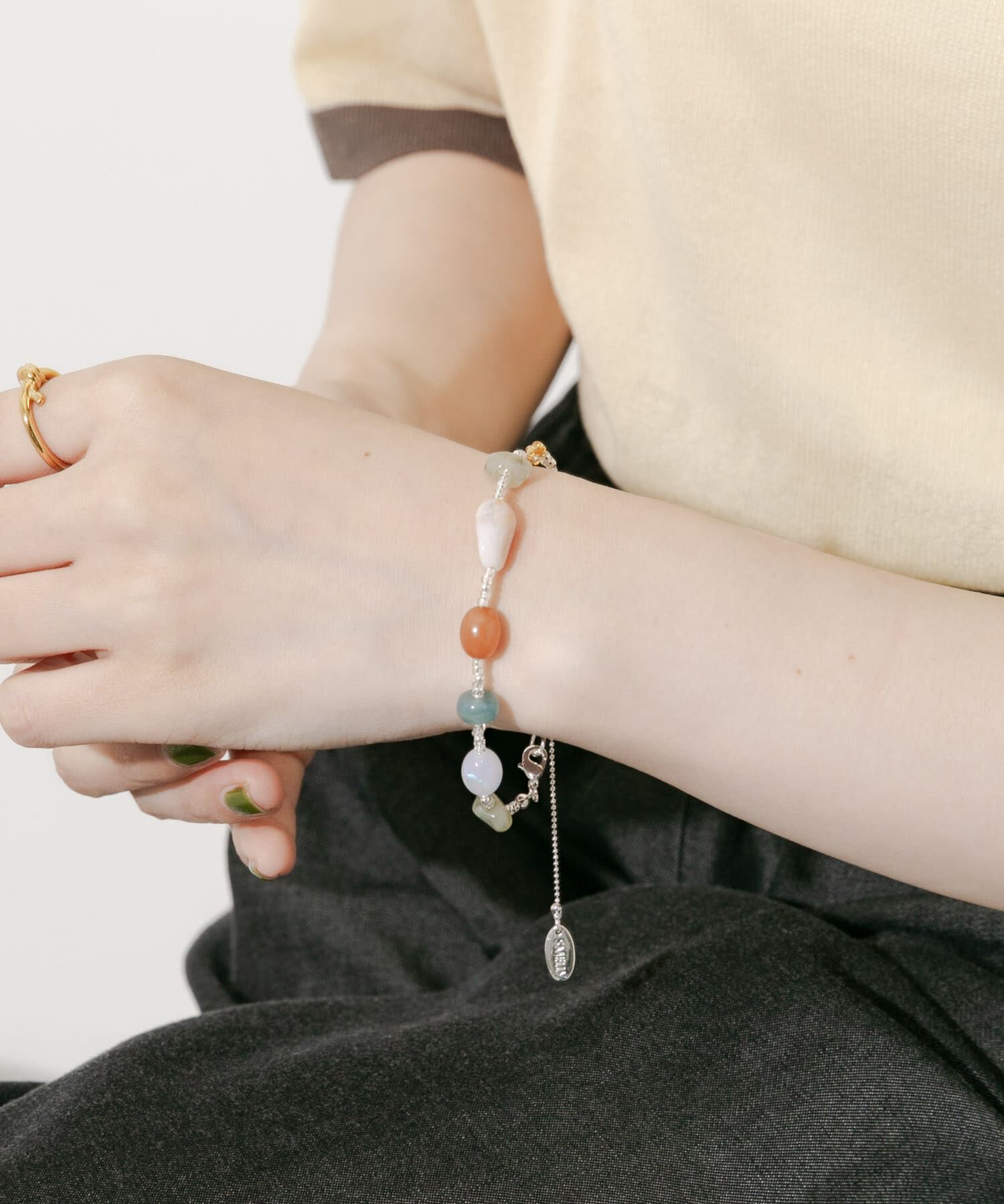 SMELLY「ビーズカラーガラスブレスレット」|ブレスレット・バングル|