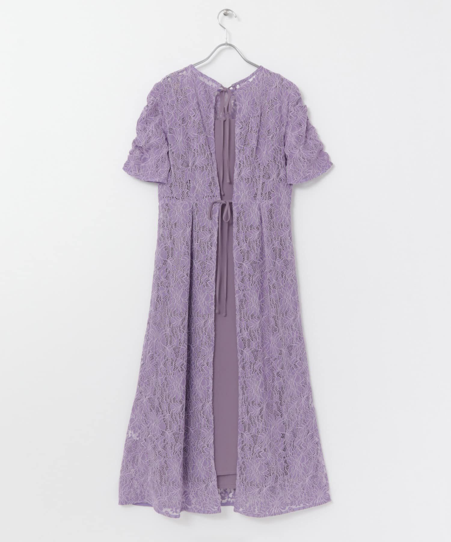 URBAN RESEARCH ROSSO「kaene　配色レースエプロンドレス」|ワンピース|