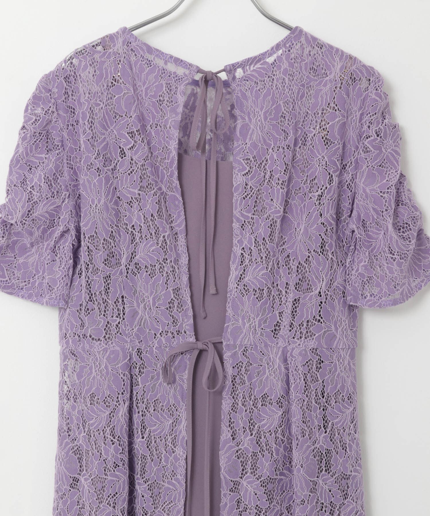 URBAN RESEARCH ROSSO「kaene　配色レースエプロンドレス」|ワンピース|