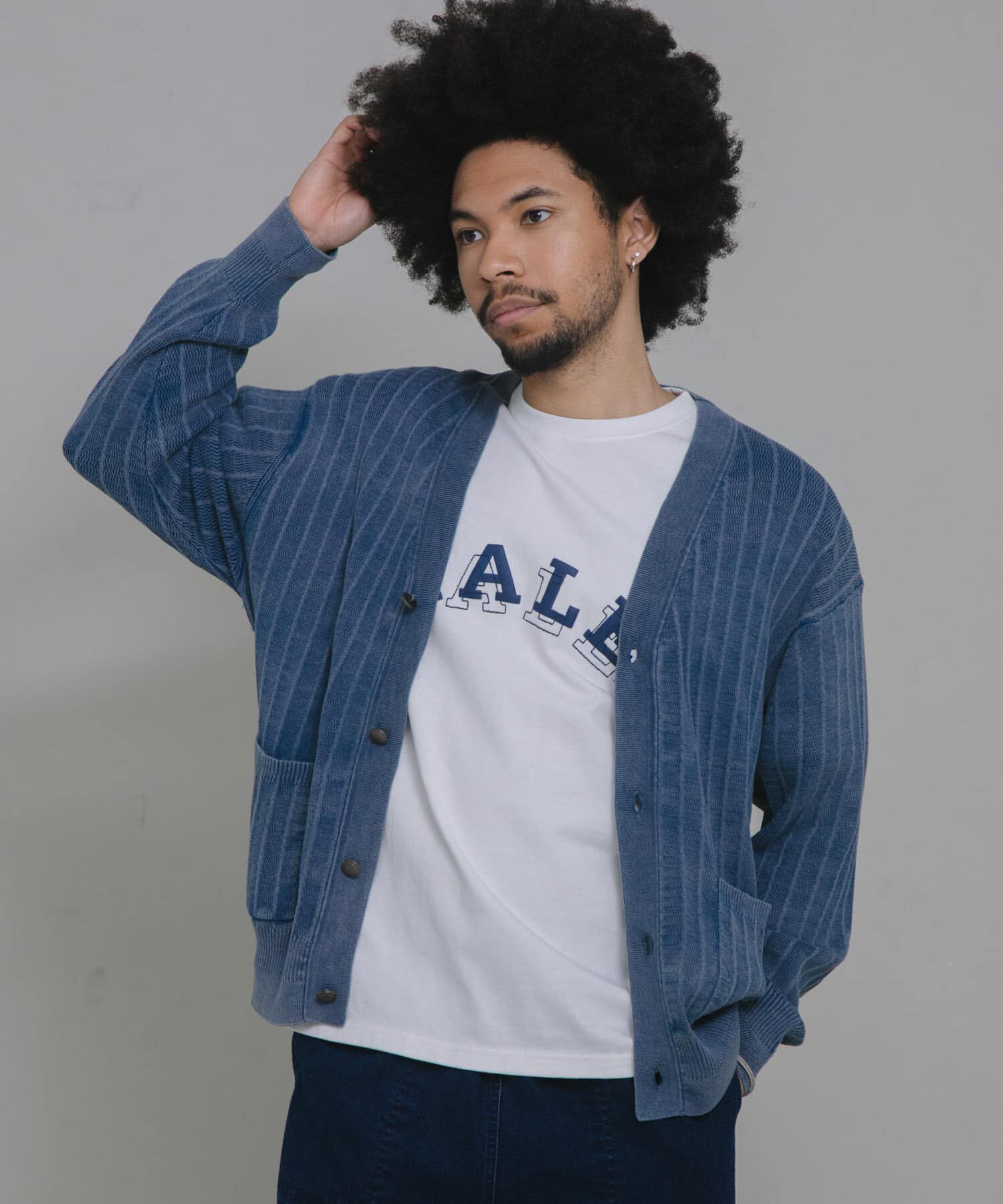 Sonny Label 「コンチョボタンニットカーディガン」|カーディガン|ブルー