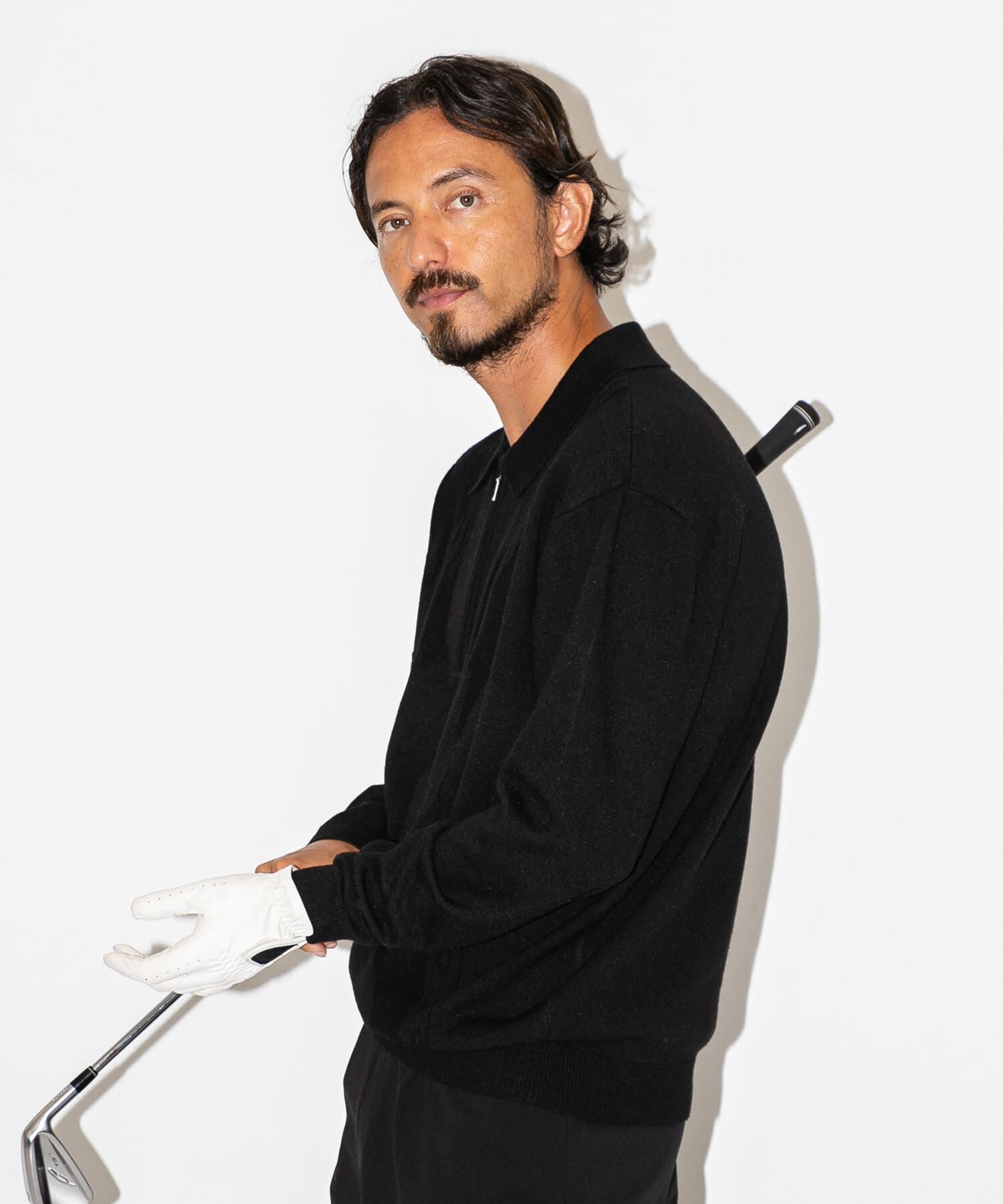 Sonny Label 「OOPS　ケーブル襟付きニットポロシャツ」|ニット・セーター|