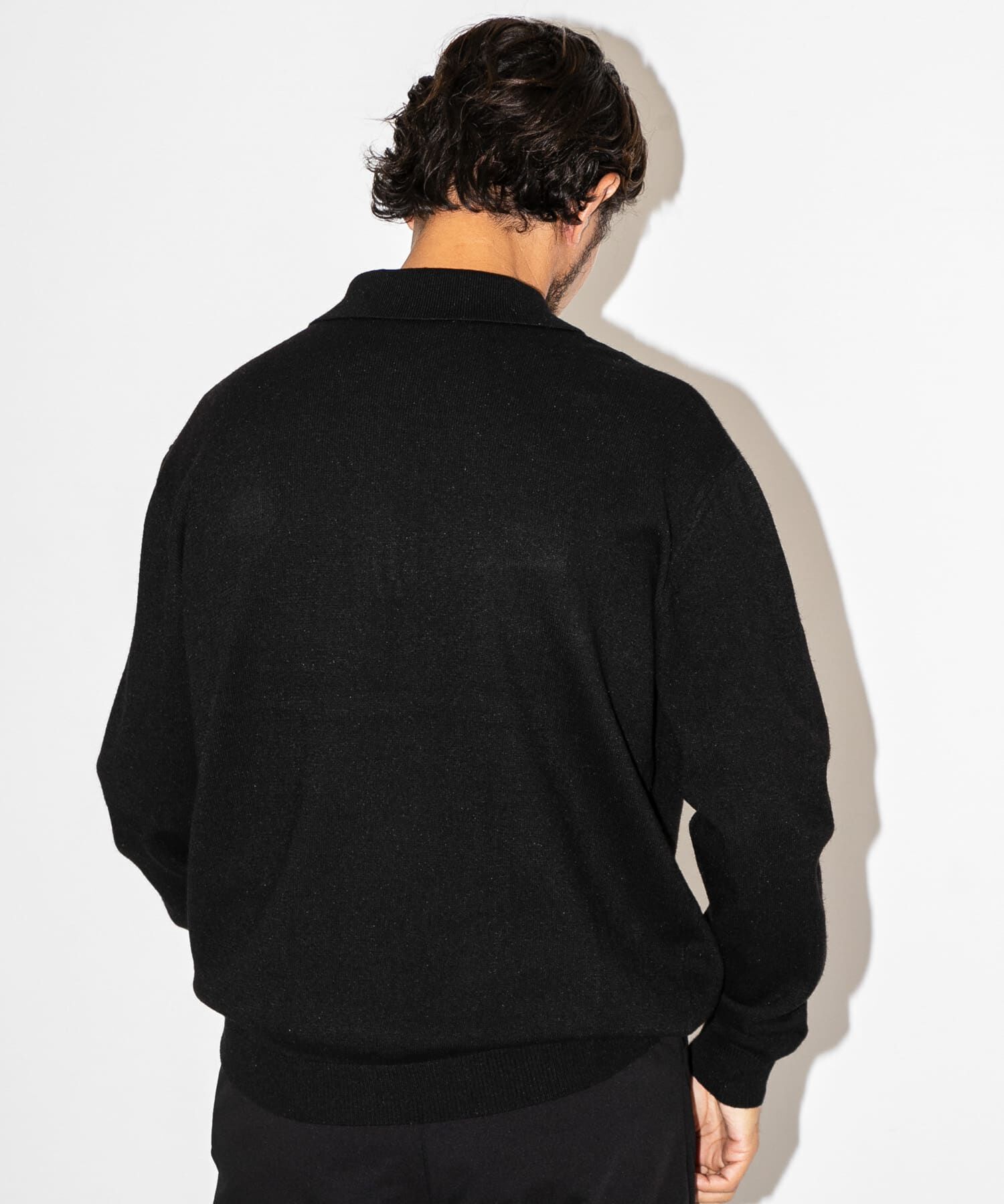 Sonny Label 「OOPS　ケーブル襟付きニットポロシャツ」|ニット・セーター|