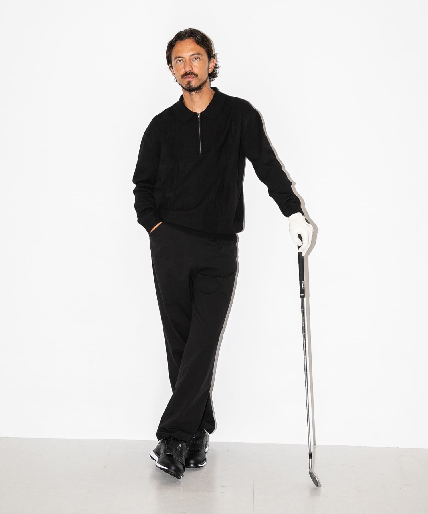 Sonny Label 「OOPS　ケーブル襟付きニットポロシャツ」|ニット・セーター|