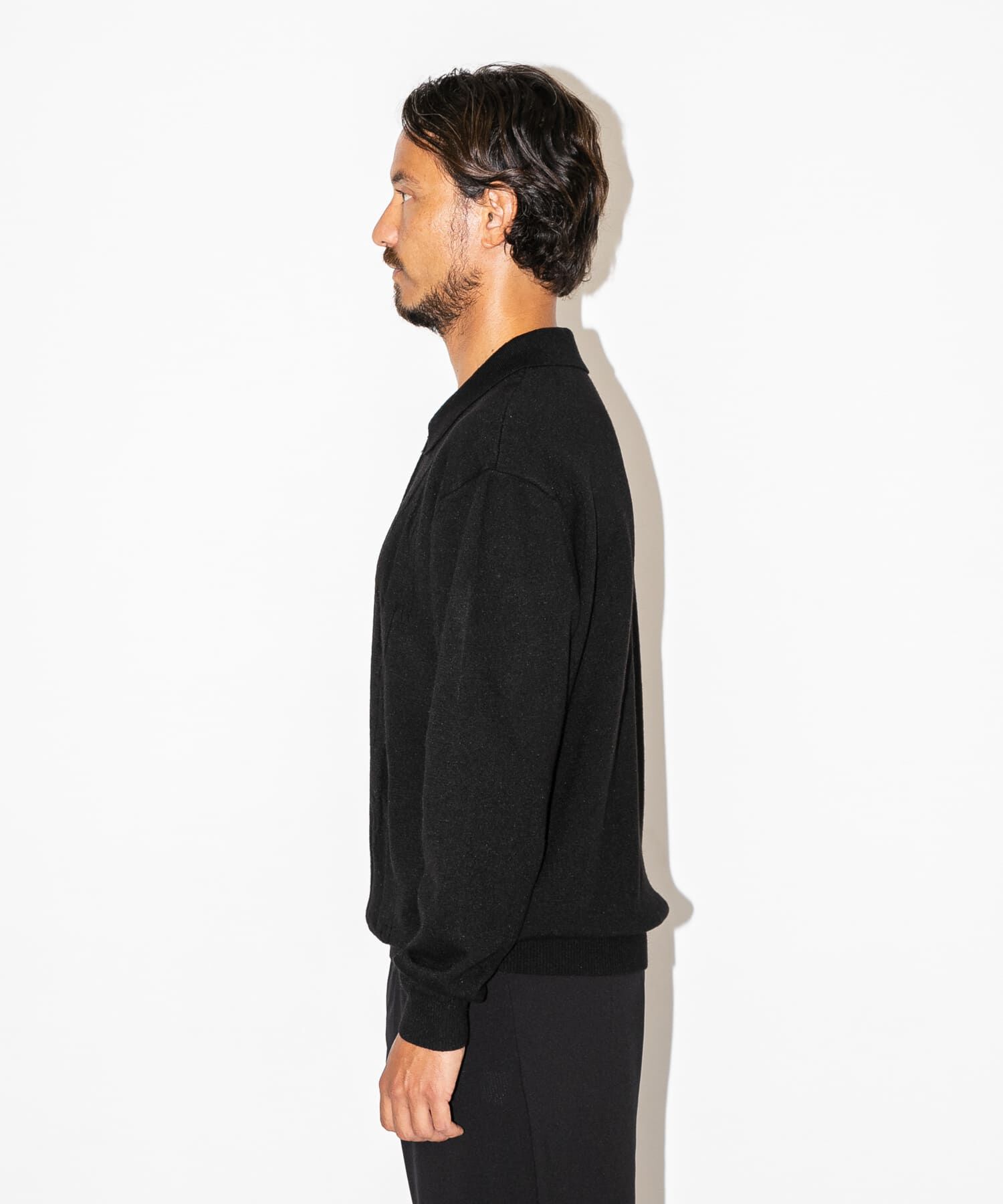 Sonny Label 「OOPS　ケーブル襟付きニットポロシャツ」|ニット・セーター|