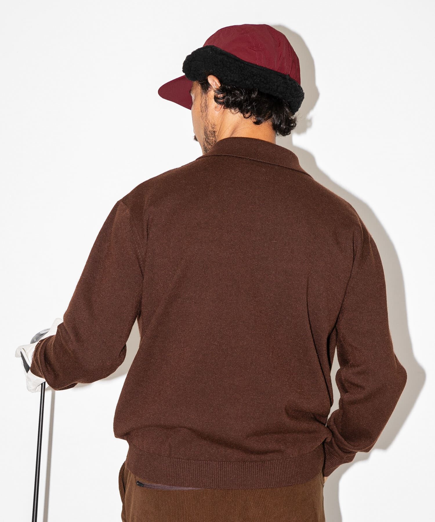 Sonny Label 「OOPS　ケーブル襟付きニットポロシャツ」|ニット・セーター|