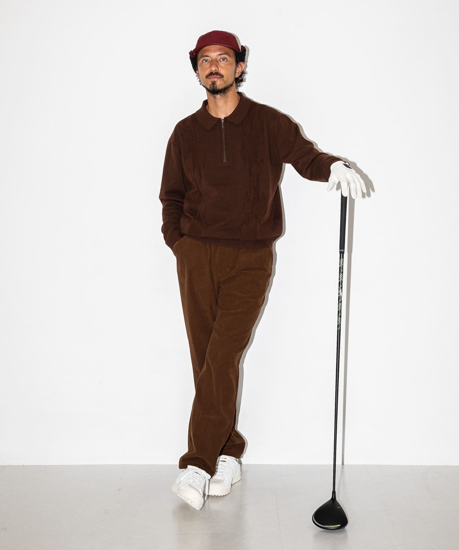 Sonny Label 「OOPS　ケーブル襟付きニットポロシャツ」|ニット・セーター|