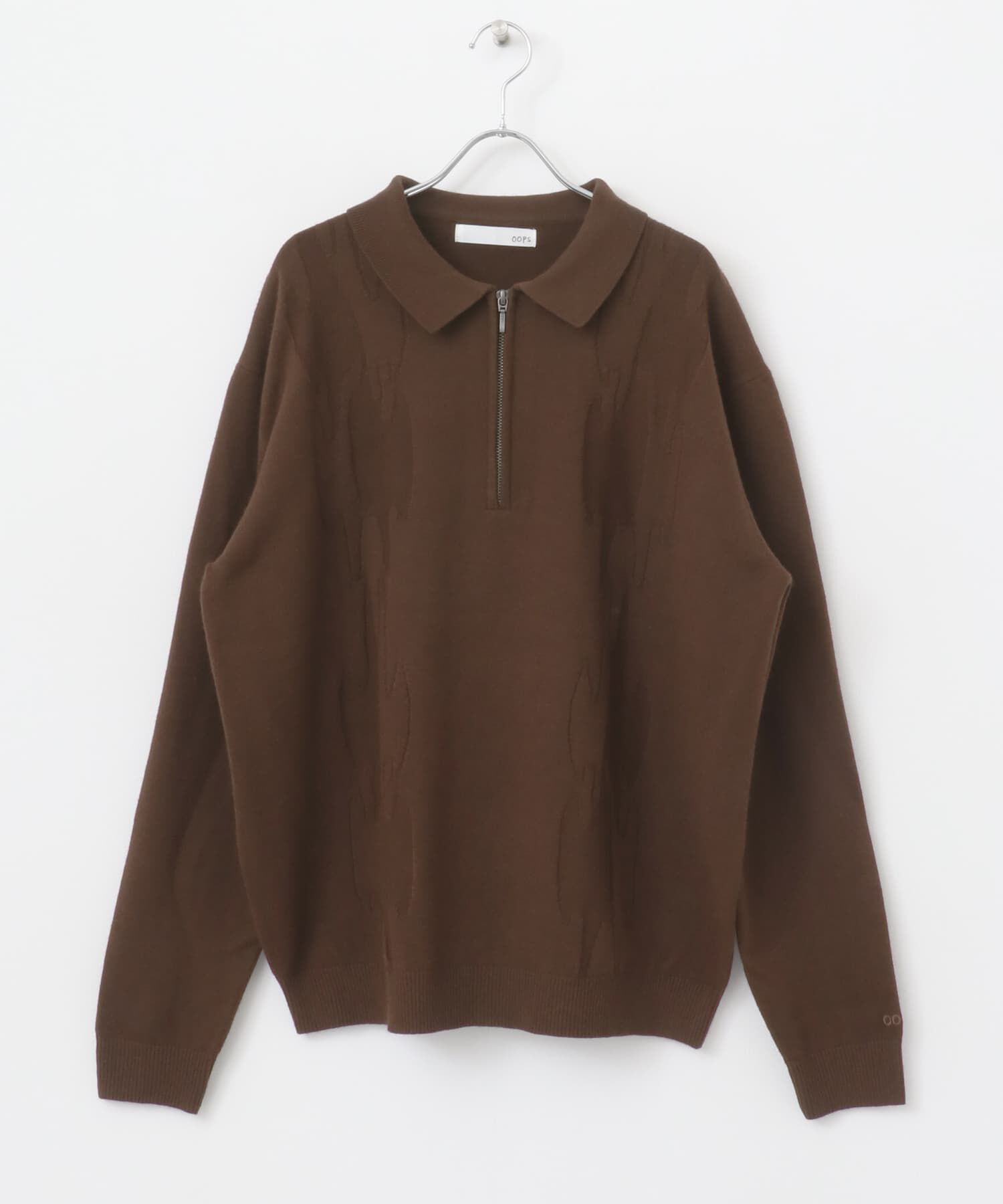 Sonny Label 「OOPS　ケーブル襟付きニットポロシャツ」|ニット・セーター|
