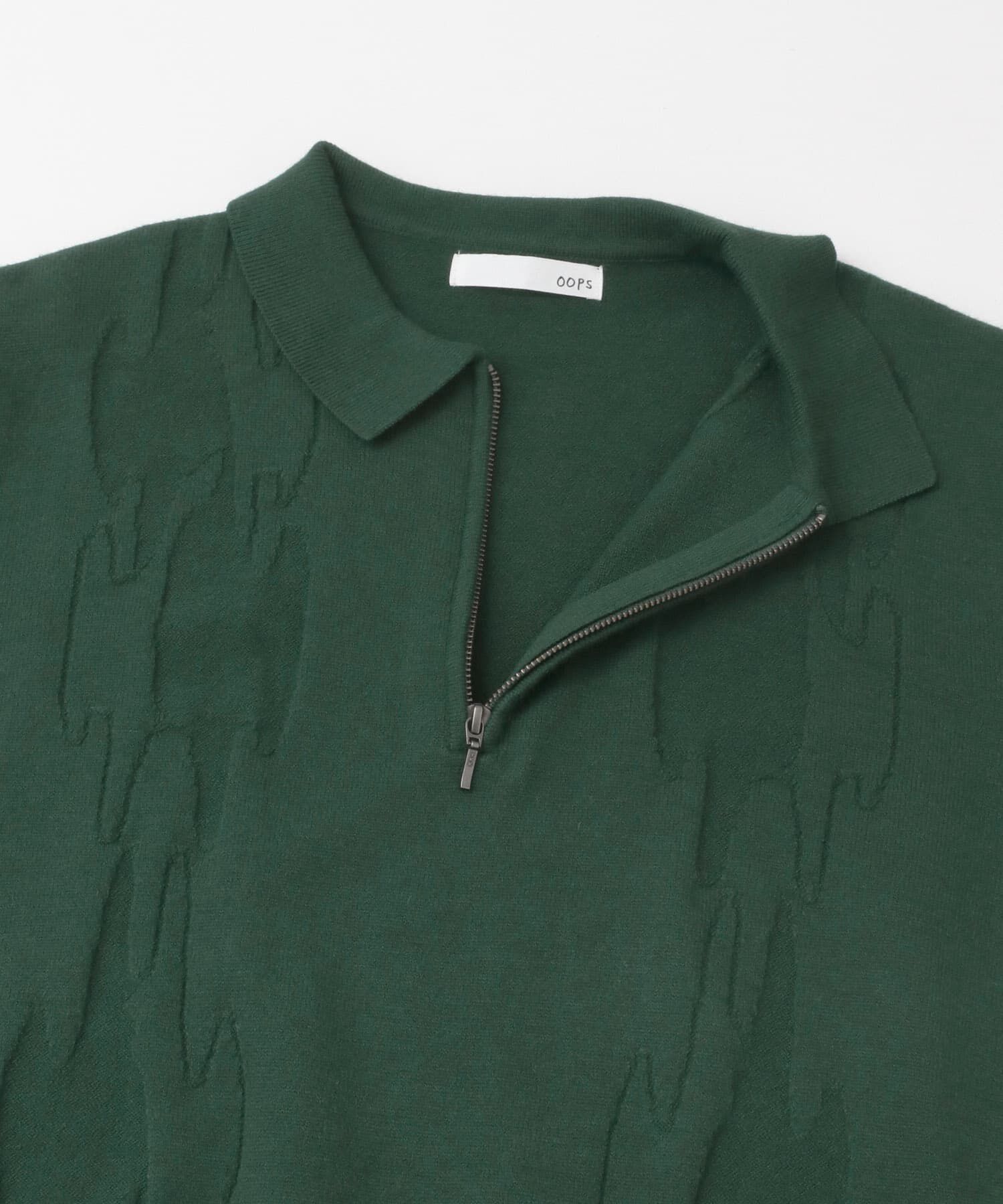 Sonny Label 「OOPS　ケーブル襟付きニットポロシャツ」|ニット・セーター|