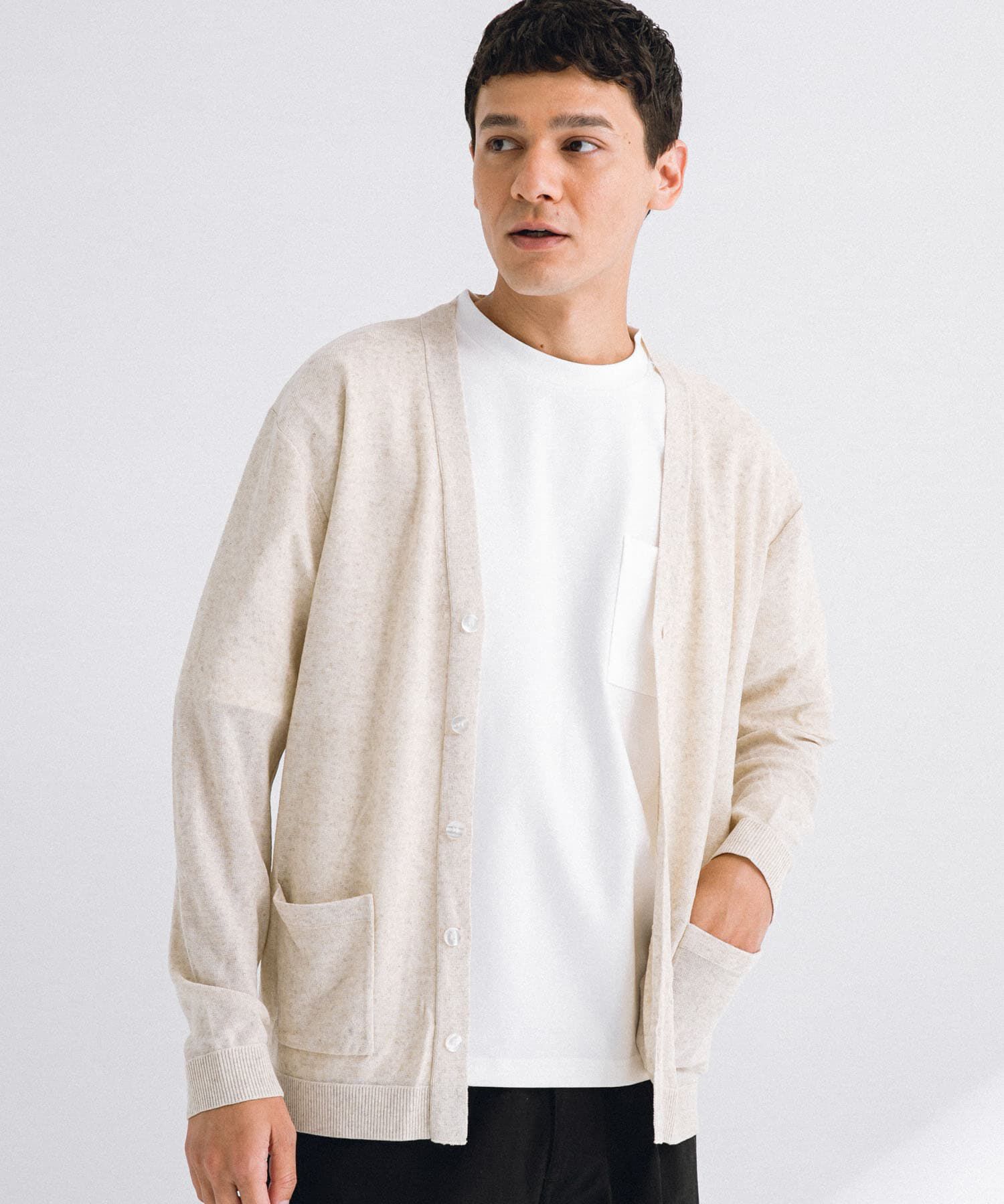 Sonny Label 「リネン混ニットカーディガン」|カーディガン|