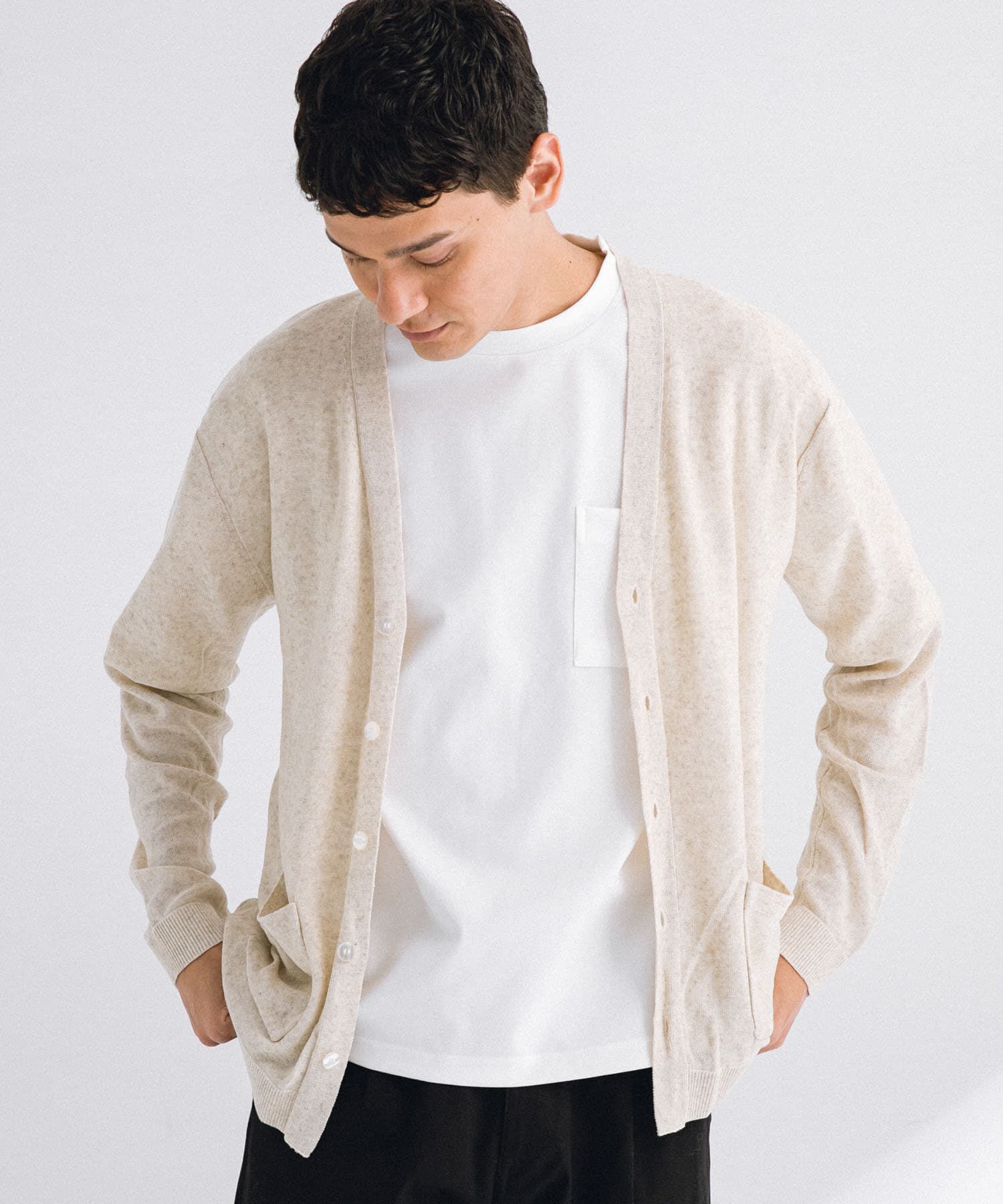 Sonny Label 「リネン混ニットカーディガン」|カーディガン|