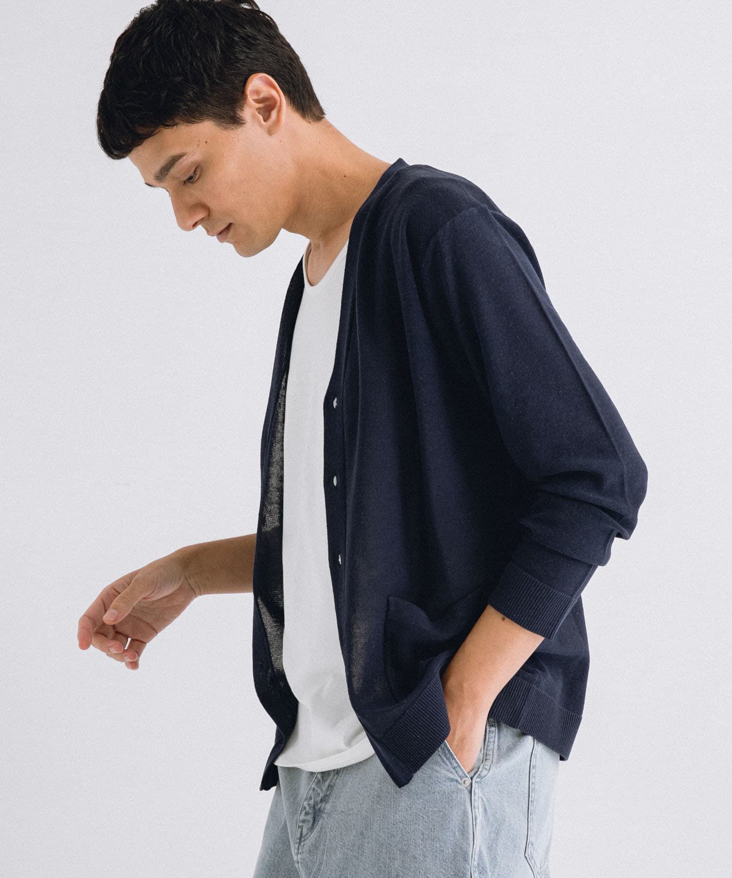 Sonny Label 「リネン混ニットカーディガン」|カーディガン|