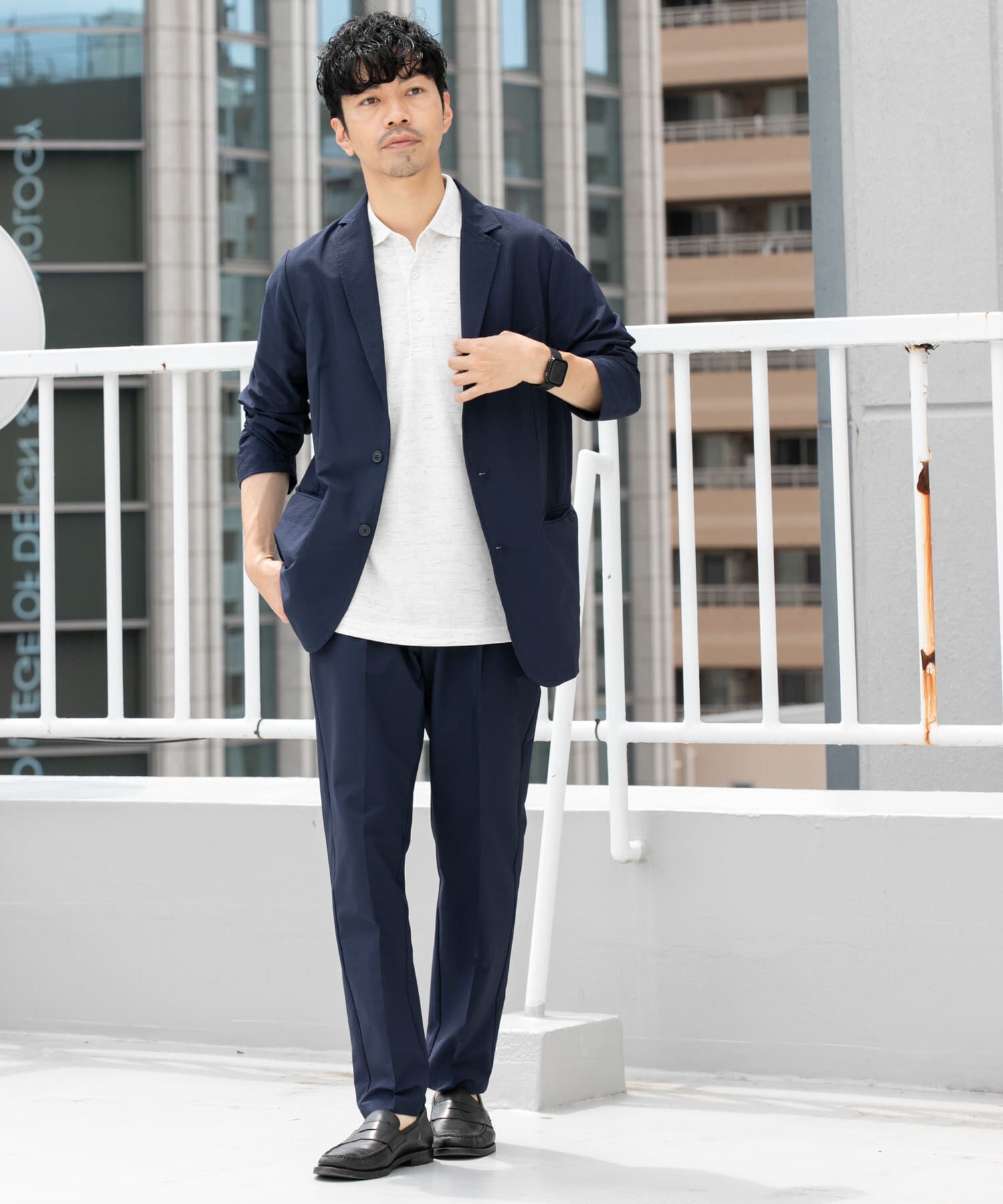 URBAN RESEARCH ROSSO「『WEB限定』『XLサイズあり』 リネン混カノコポロシャツ」|ポロシャツ|