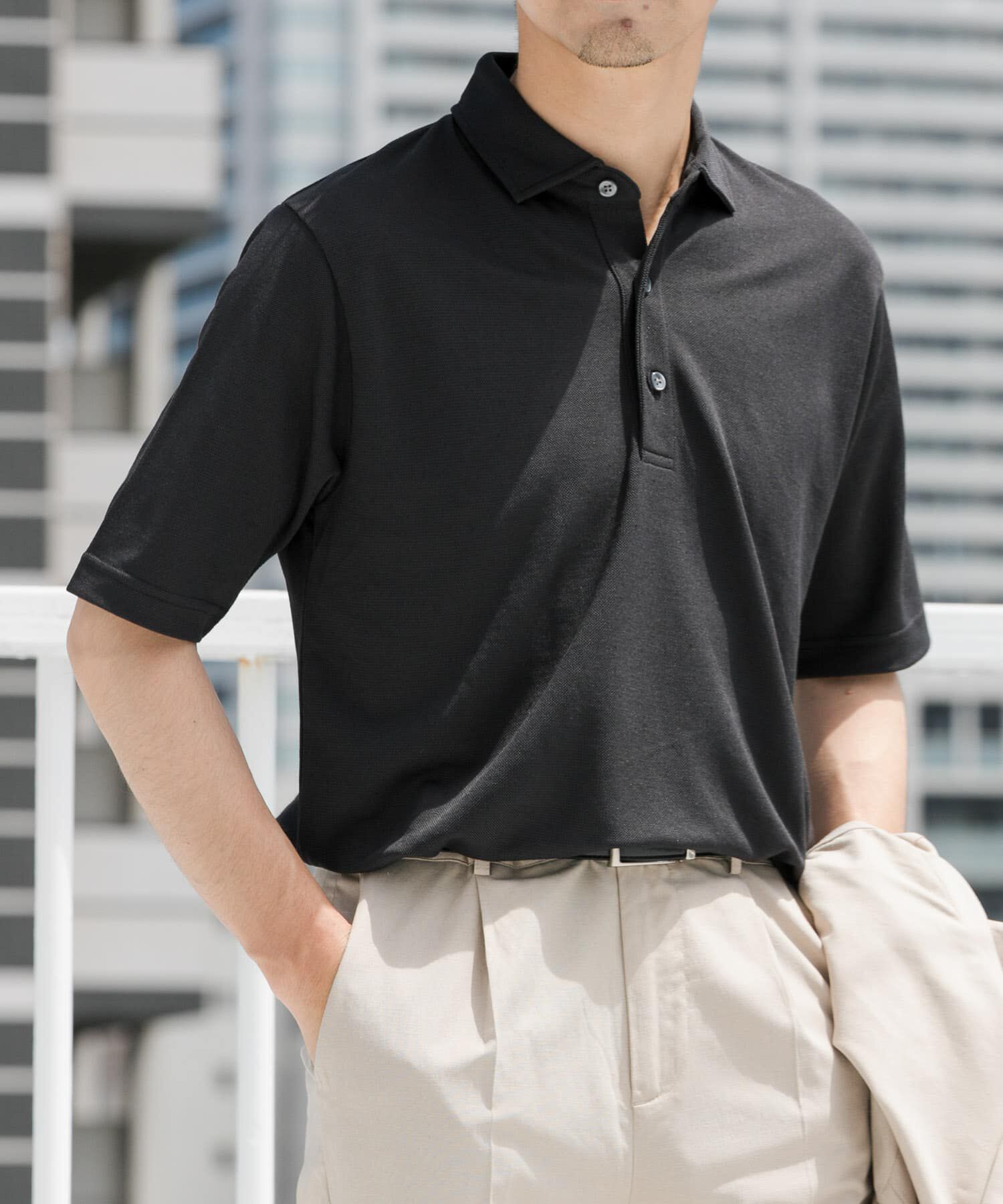 URBAN RESEARCH ROSSO「『WEB限定』『XLサイズあり』 リネン混カノコポロシャツ」|ポロシャツ|