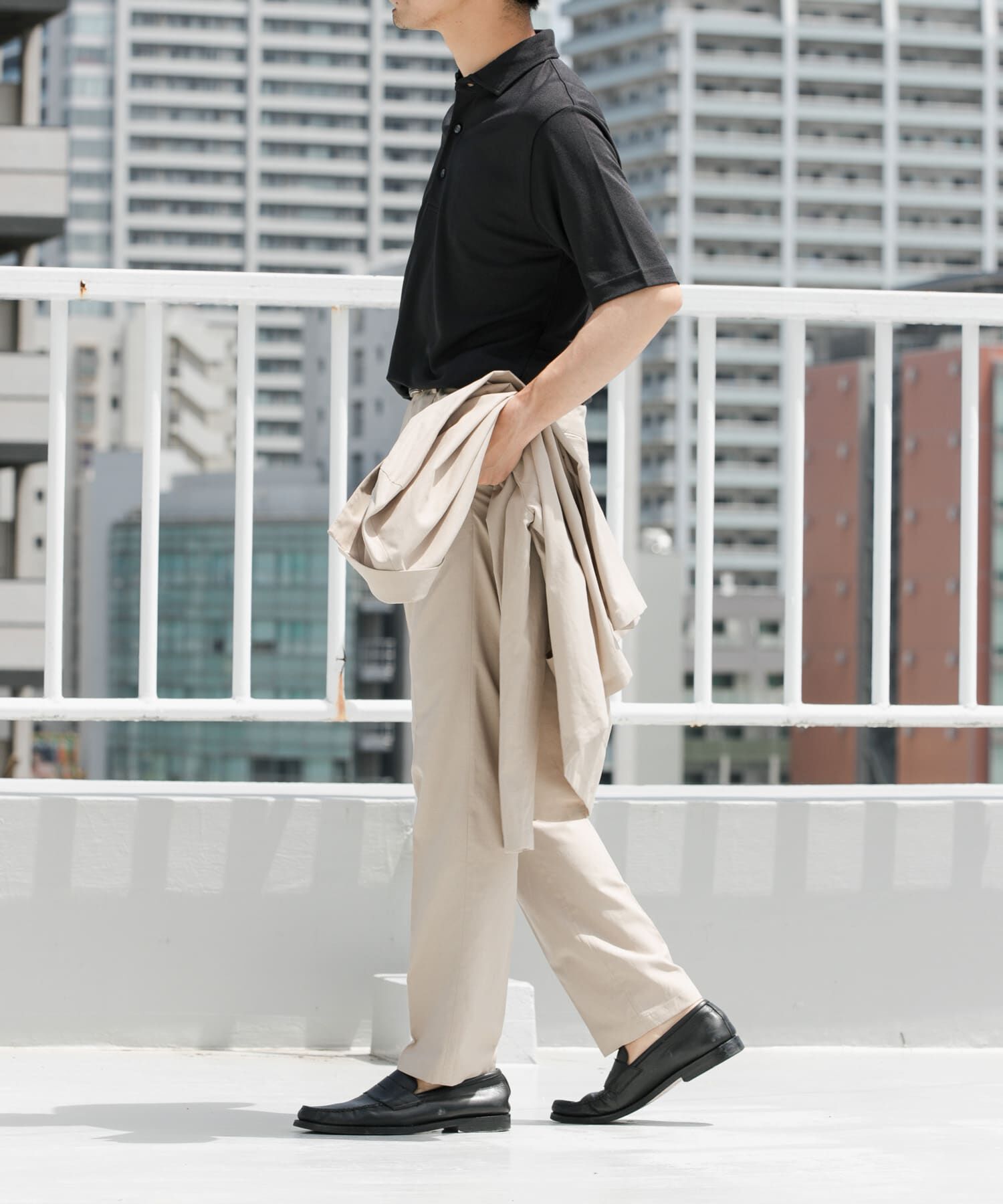 URBAN RESEARCH ROSSO「『WEB限定』『XLサイズあり』 リネン混カノコポロシャツ」|ポロシャツ|