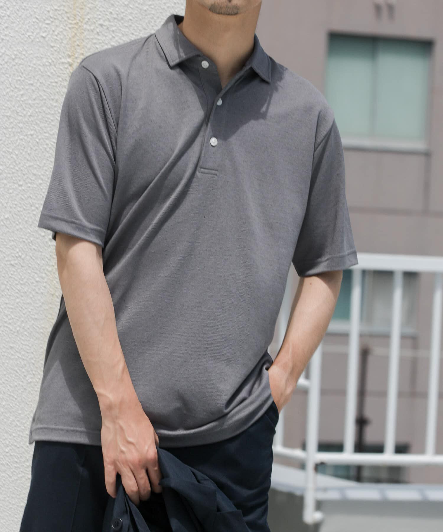 URBAN RESEARCH ROSSO「『WEB限定』『XLサイズあり』 リネン混カノコポロシャツ」|ポロシャツ|