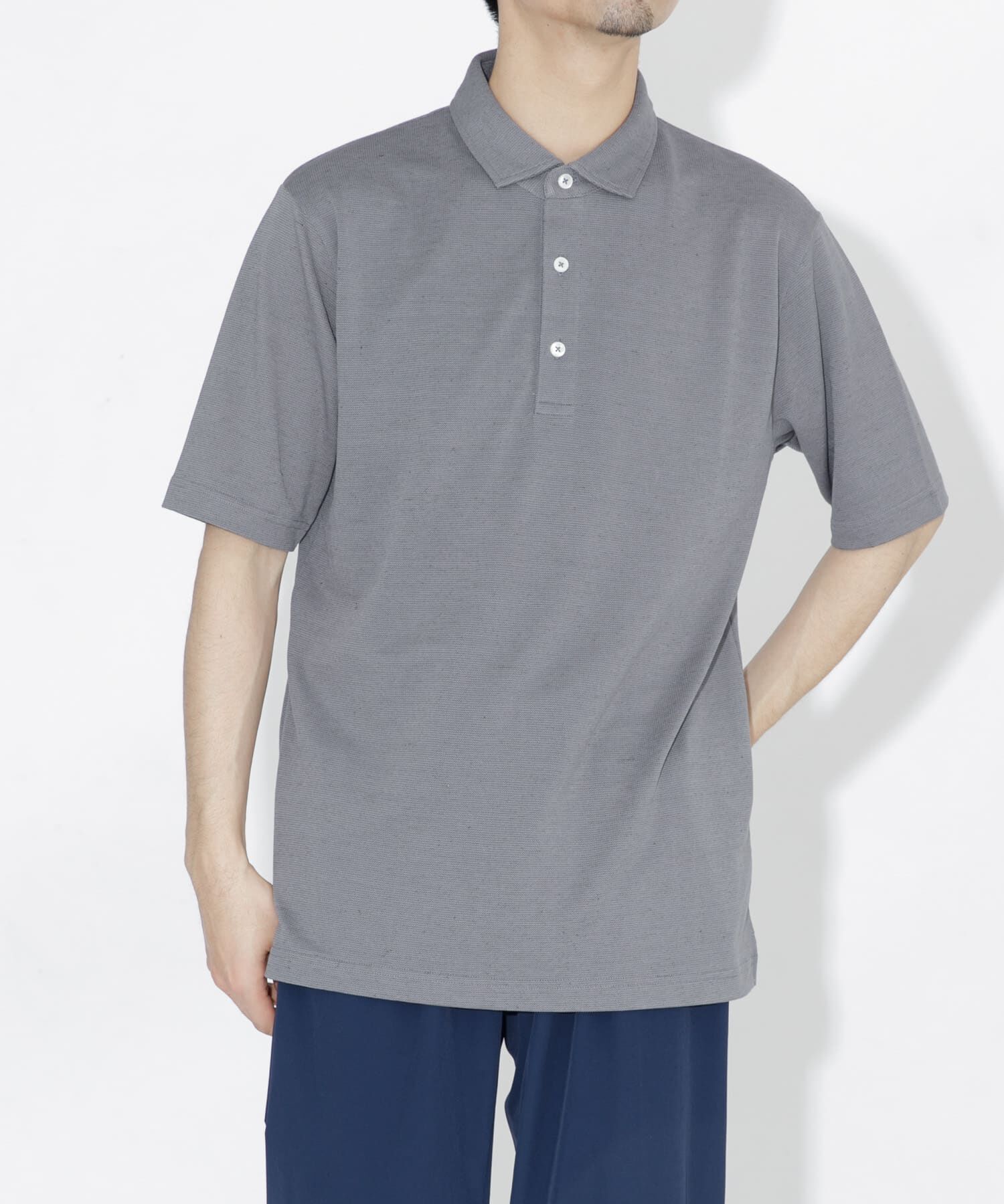 URBAN RESEARCH ROSSO「『WEB限定』『XLサイズあり』 リネン混カノコポロシャツ」|ポロシャツ|