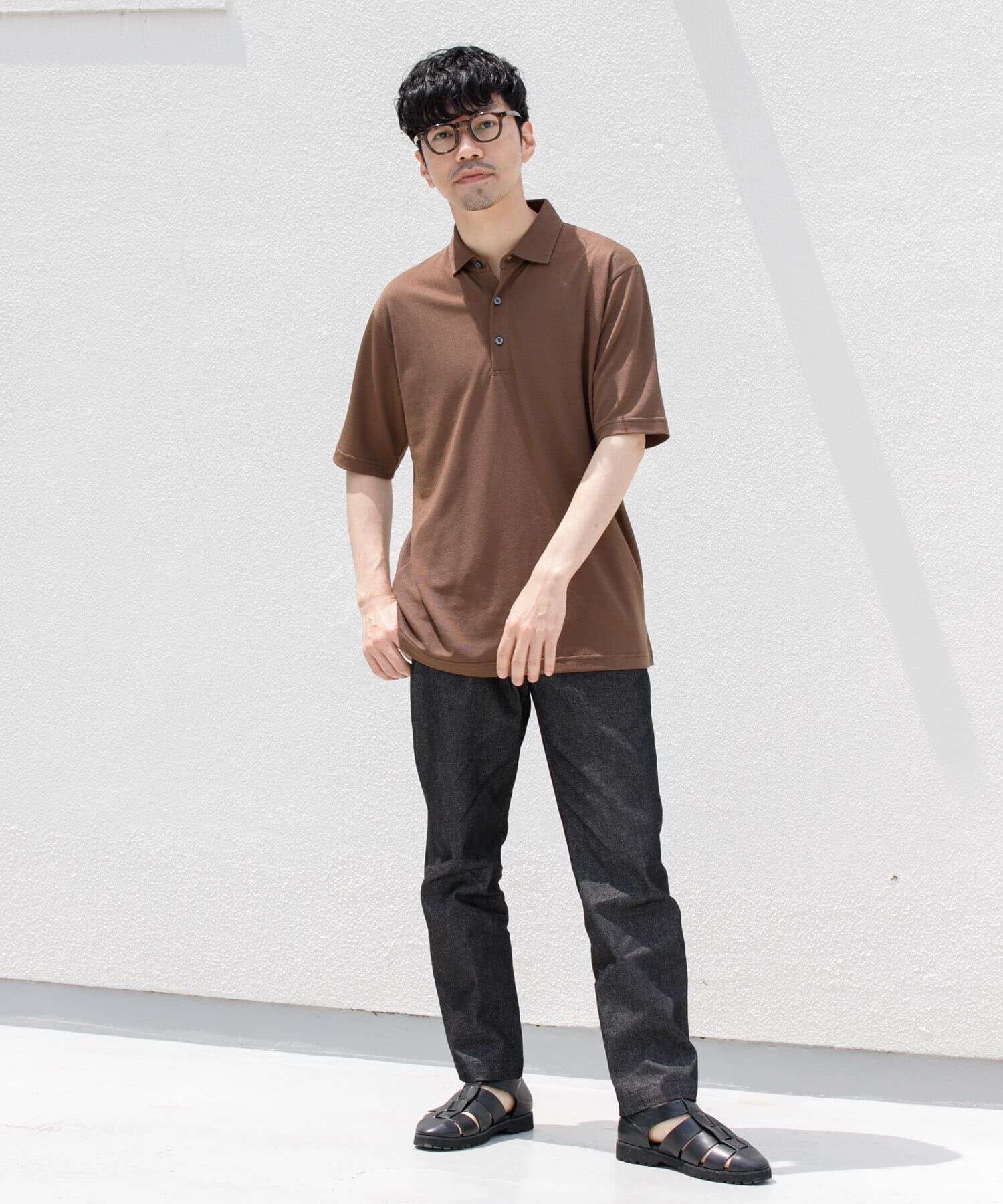 URBAN RESEARCH ROSSO「『WEB限定』『XLサイズあり』 リネン混カノコポロシャツ」|ポロシャツ|