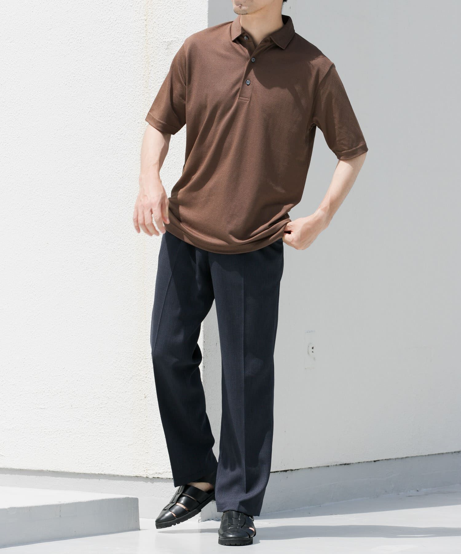 URBAN RESEARCH ROSSO「『WEB限定』『XLサイズあり』 リネン混カノコポロシャツ」|ポロシャツ|