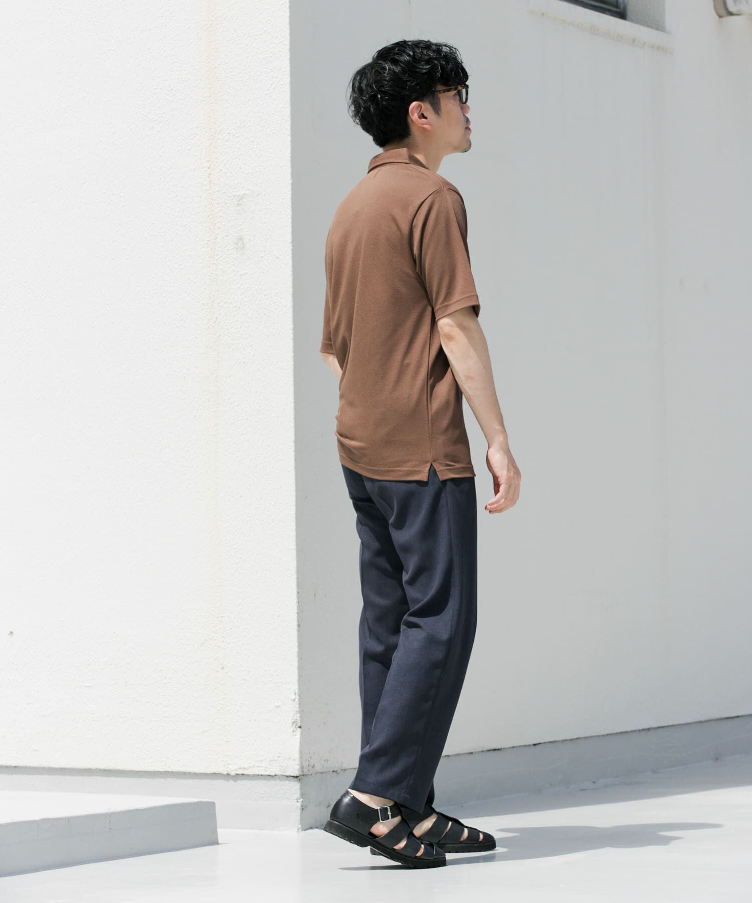 URBAN RESEARCH ROSSO「『WEB限定』『XLサイズあり』 リネン混カノコポロシャツ」|ポロシャツ|