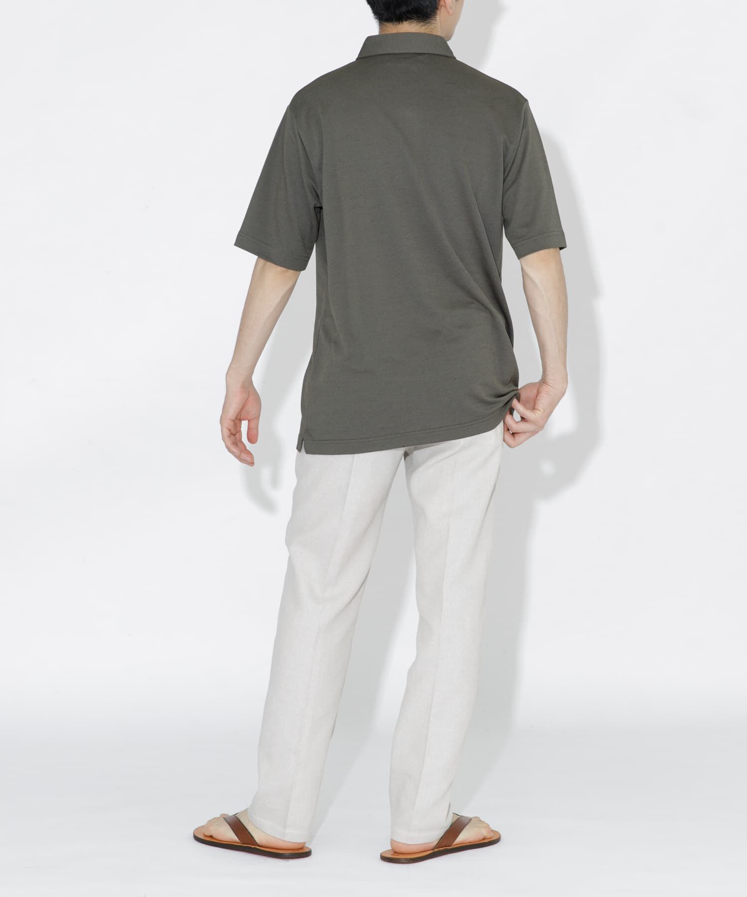 URBAN RESEARCH ROSSO「『WEB限定』『XLサイズあり』 リネン混カノコポロシャツ」|ポロシャツ|