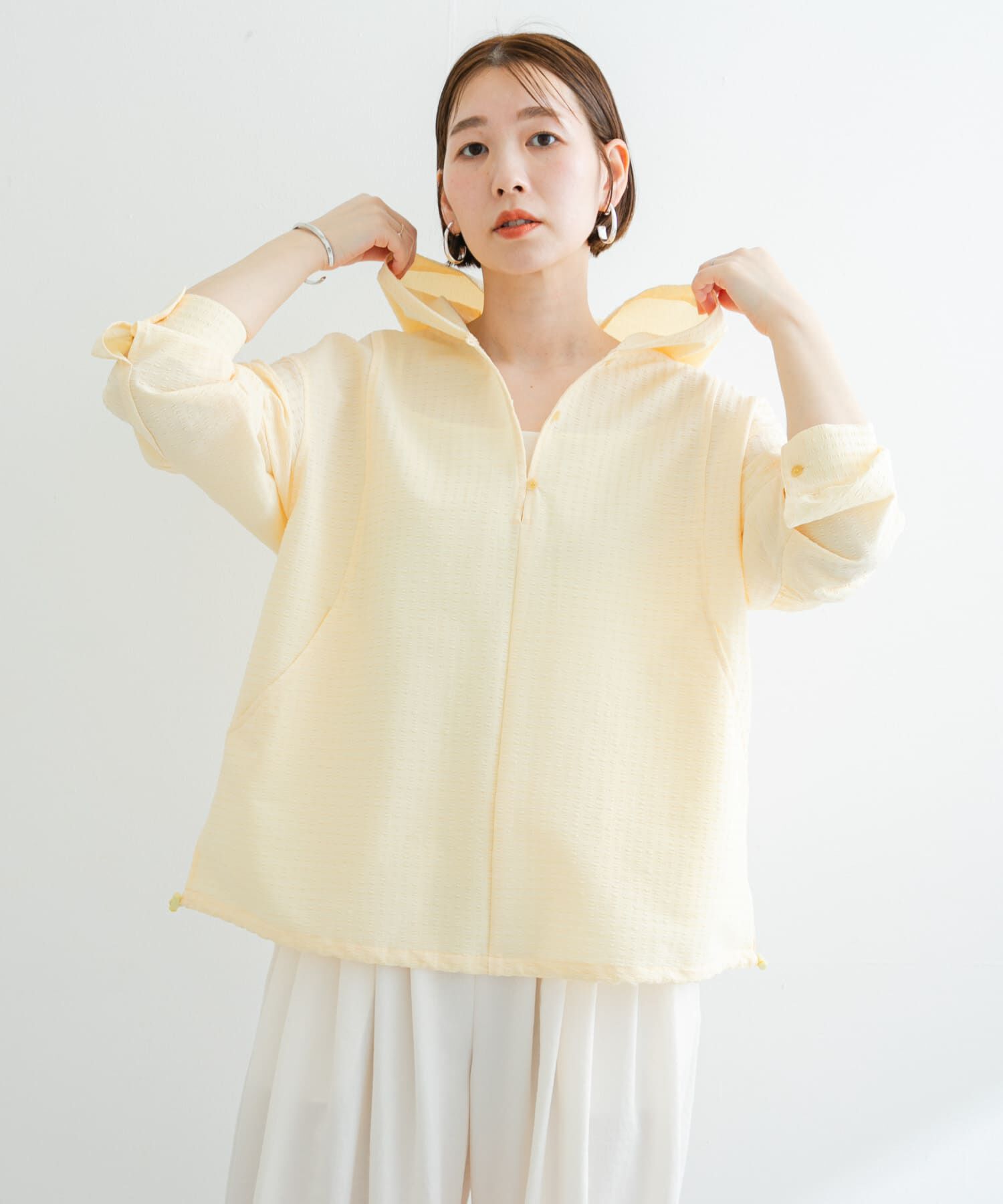 URBAN RESEARCH ROSSO「F by ROSSO　サッカーストレッチアノラック」|ノーカラーコート|