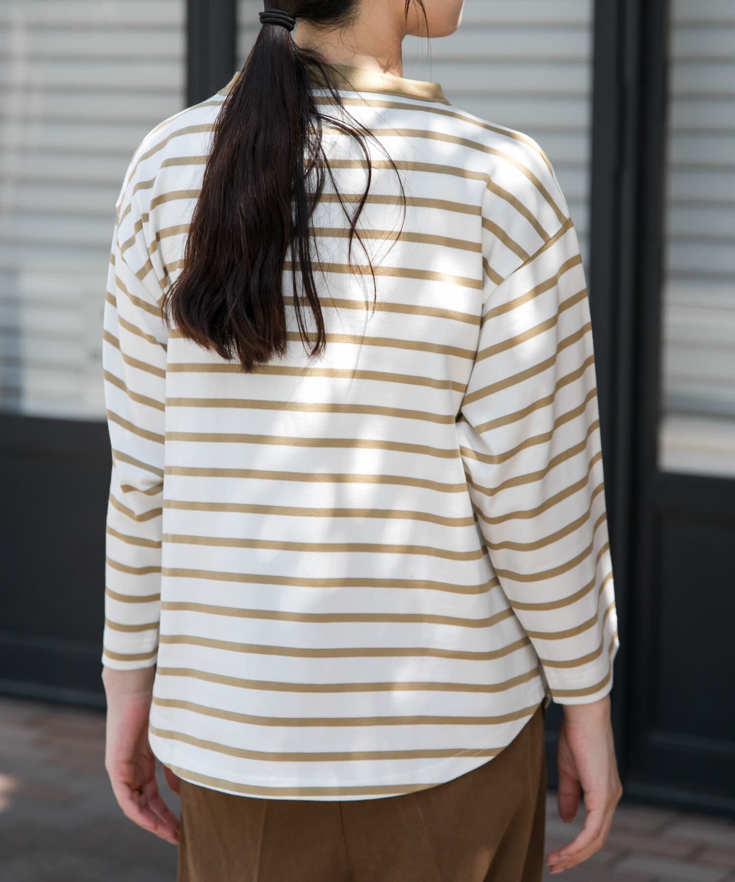 URBAN RESEARCH DOORS「FORK&SPOON　ボトルネック8分袖Tシャツ」|Tシャツ・カットソー|