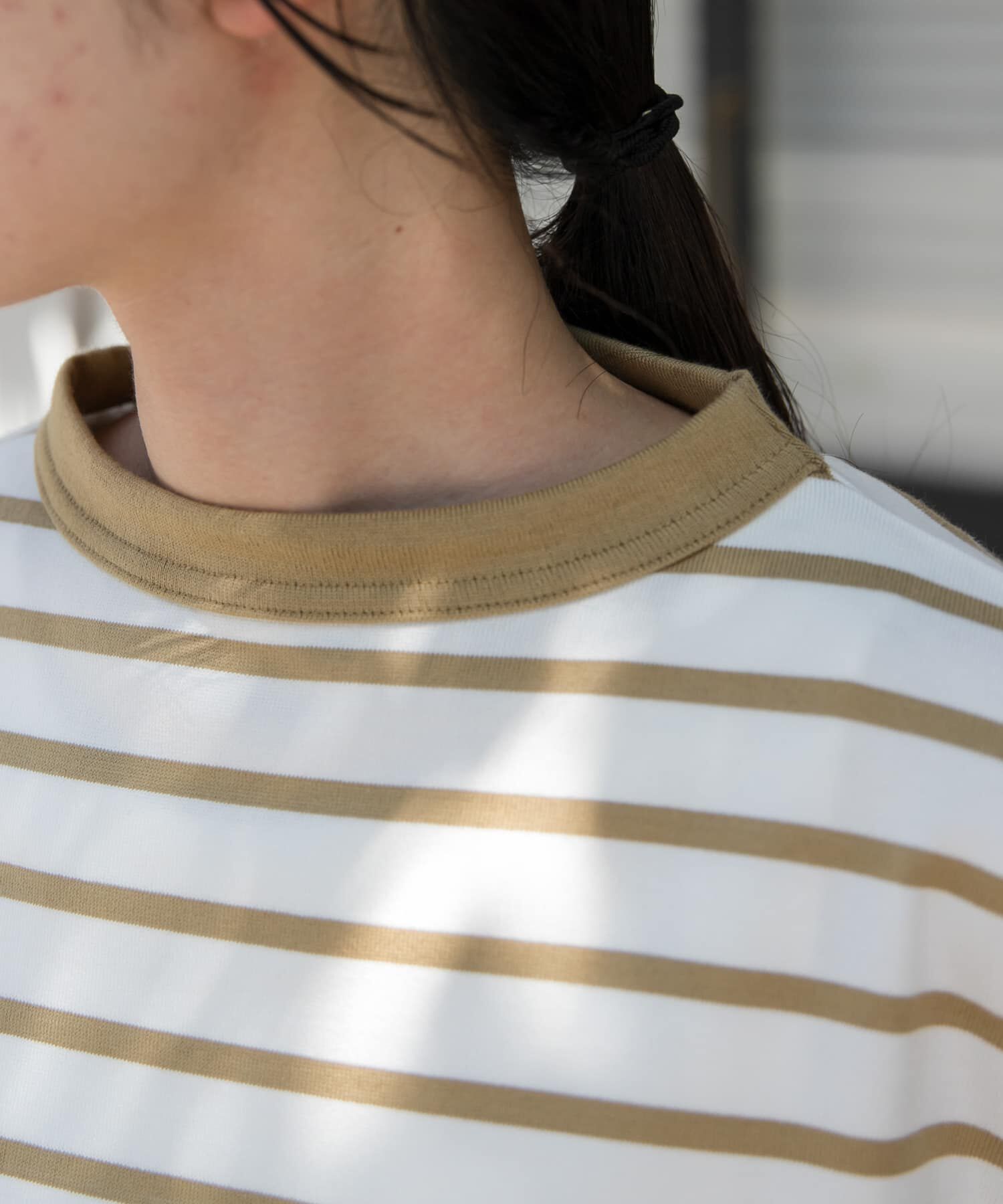 URBAN RESEARCH DOORS「FORK&SPOON　ボトルネック8分袖Tシャツ」|Tシャツ・カットソー|