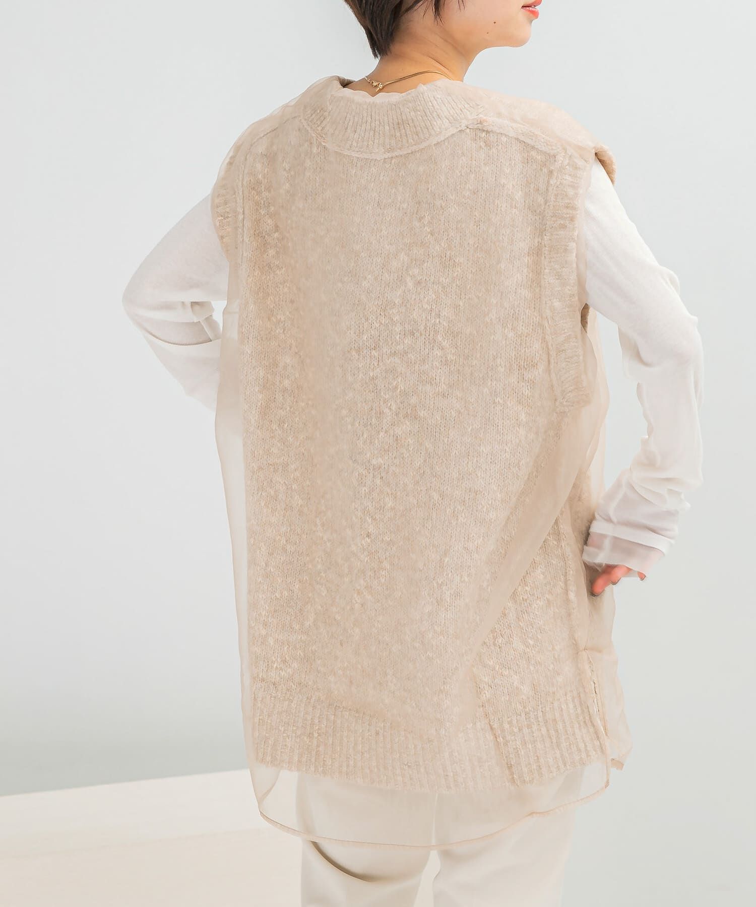 URBAN RESEARCH ROSSO「CHIGNON　リバーオーガンドッキングベスト」|ベスト・ジレ|