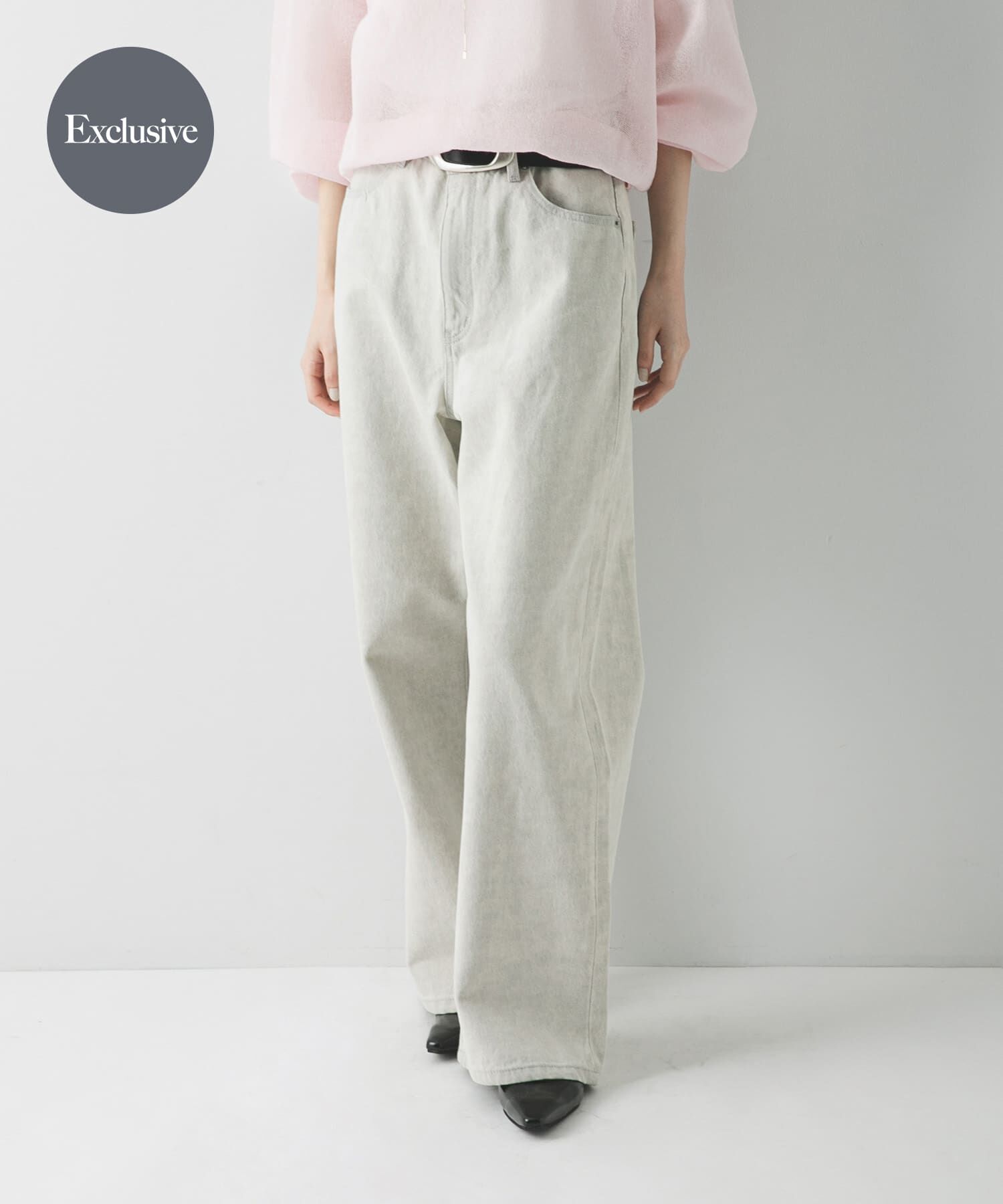 URBAN RESEARCH「『別注』PICCADILLY&times;URBAN RESEARCH　デニムストレートパンツ」|デニム|ライトグレー