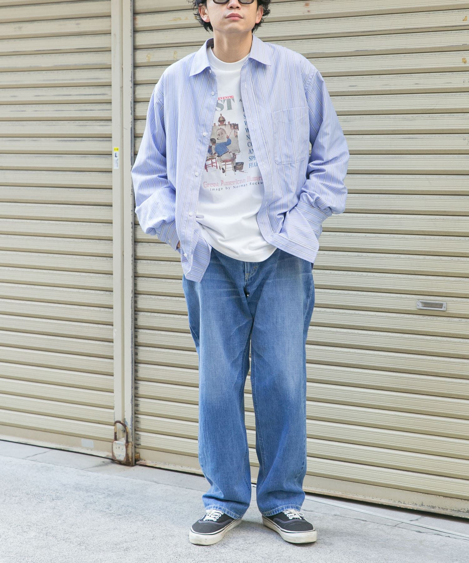 URBAN RESEARCH DOORS「FORK&SPOON　グラフィックプリントロングスリーブTシャツ」|Tシャツ・カットソー|