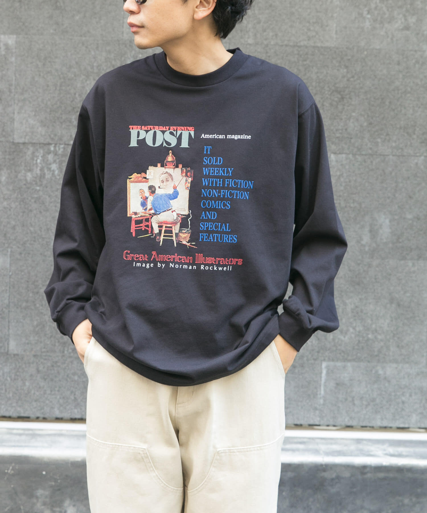 URBAN RESEARCH DOORS「FORK&SPOON　グラフィックプリントロングスリーブTシャツ」|Tシャツ・カットソー|