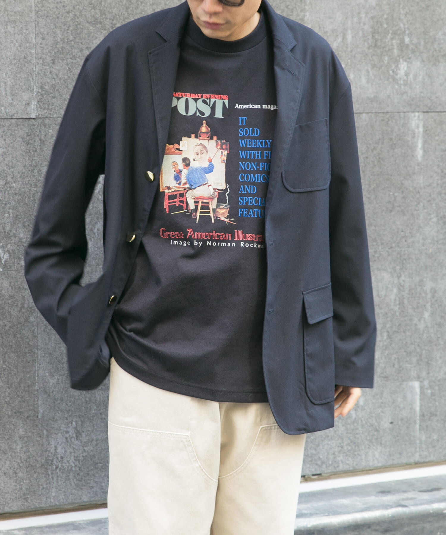 URBAN RESEARCH DOORS「FORK&SPOON　グラフィックプリントロングスリーブTシャツ」|Tシャツ・カットソー|