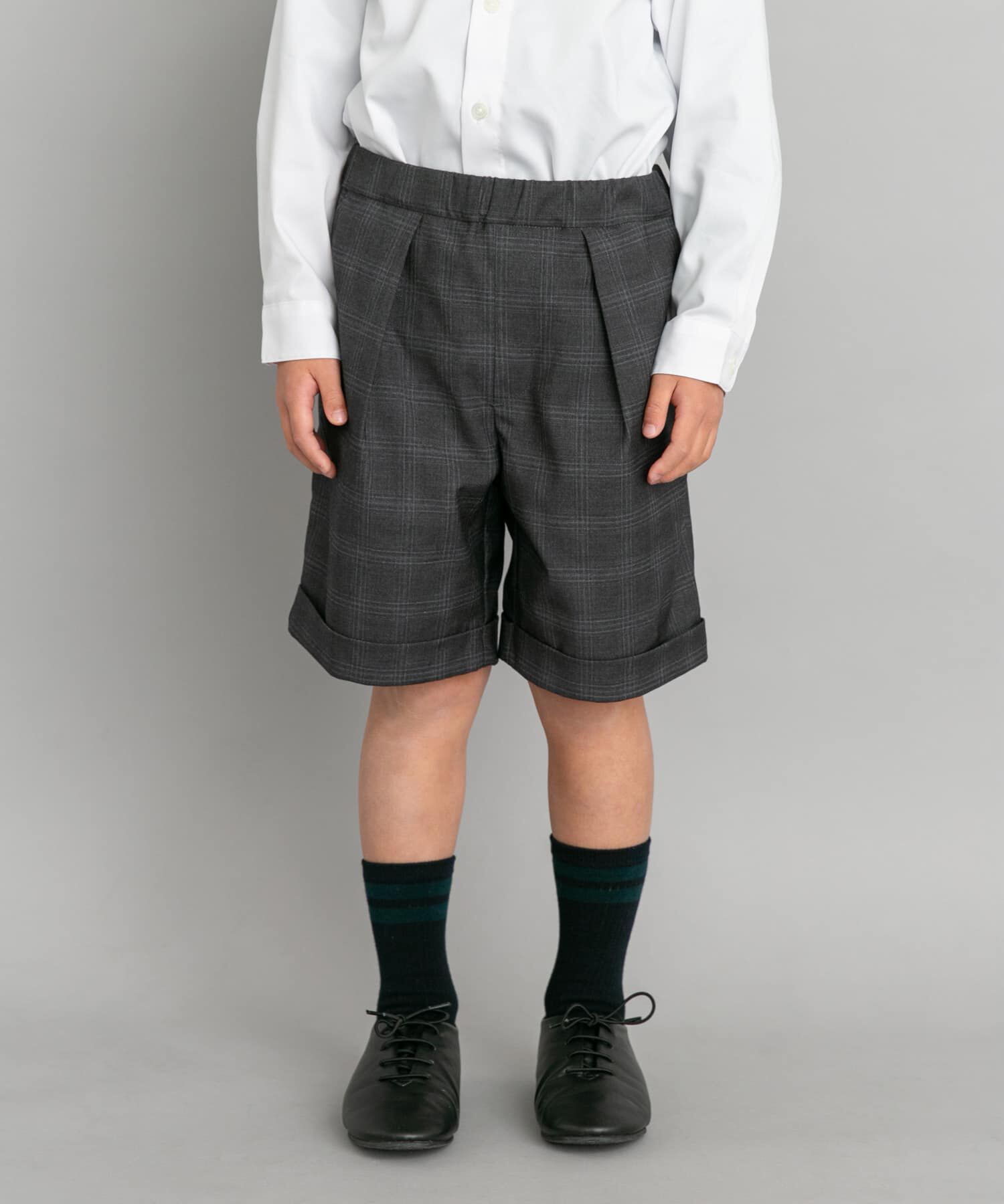URBAN RESEARCH DOORS「『セットアップ対応』タックスラックスショーツ(KIDS)」|その他|チャコールグレー