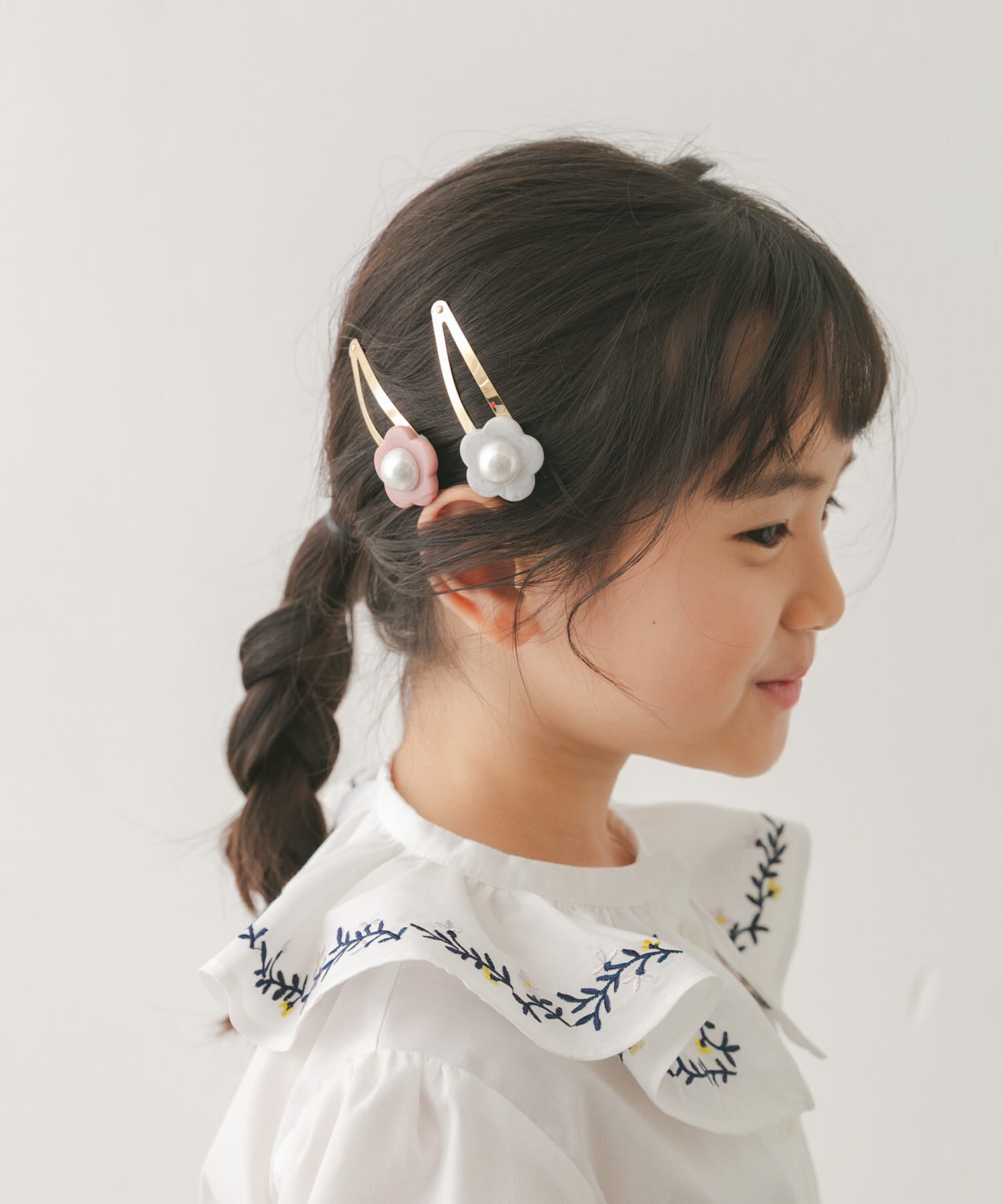URBAN RESEARCH DOORS「フワラーモチーフヘアピン(KIDS)」|その他|ピンク系その他