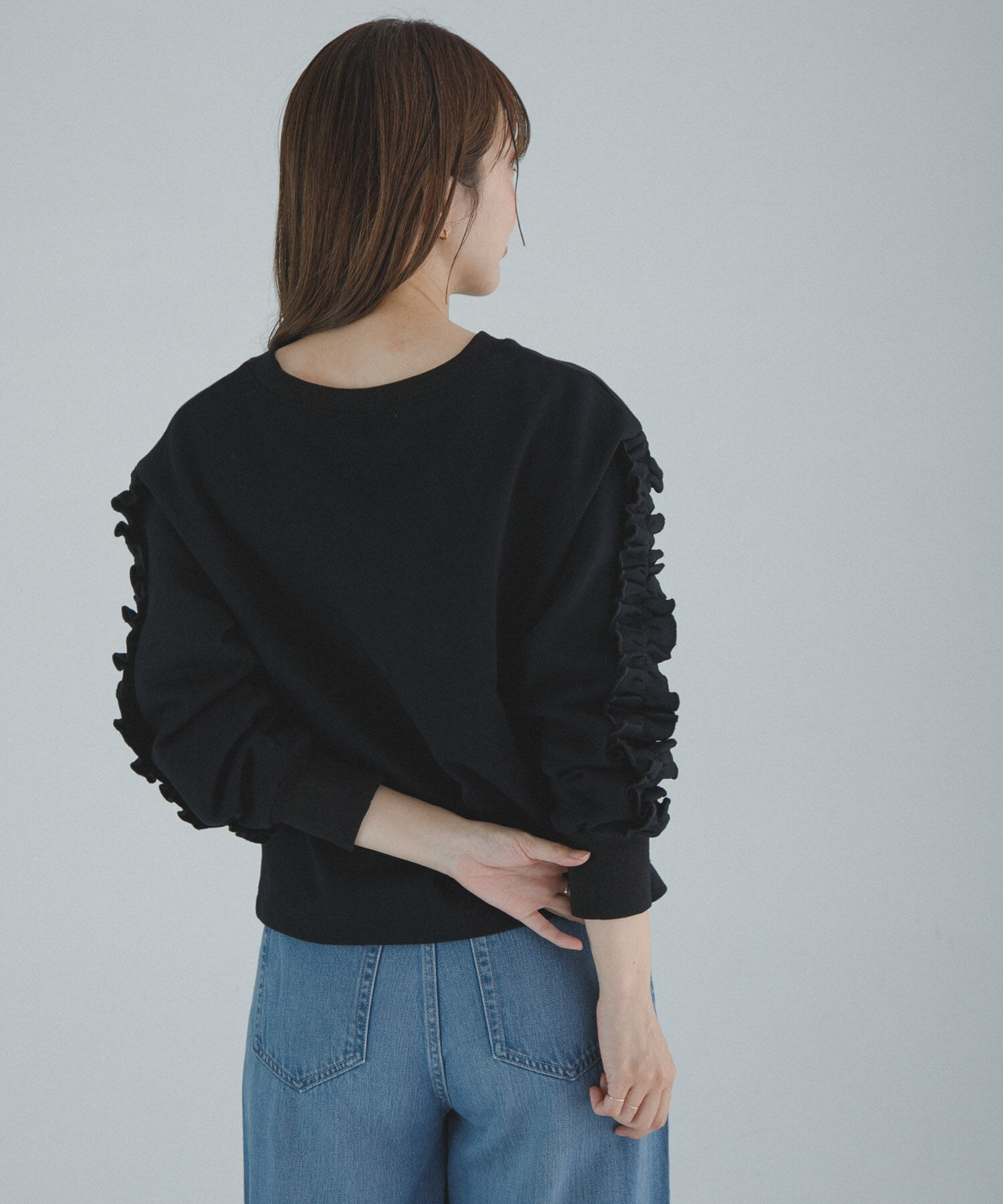 Sonny Label 「『WEB限定』フリルスリーブスウェットプルオーバー」|スウェット・ジャージ|