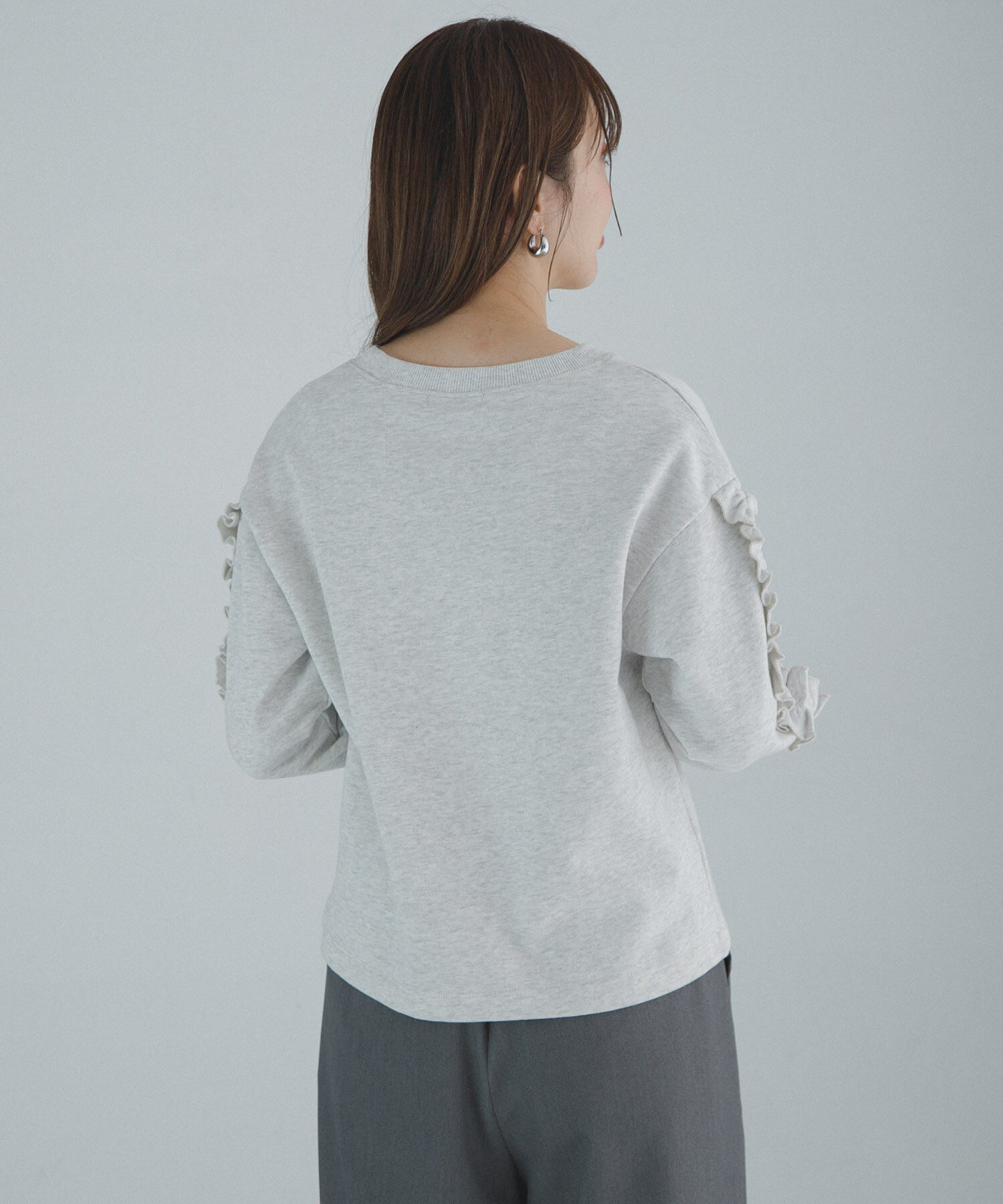 Sonny Label 「『WEB限定』フリルスリーブスウェットプルオーバー」|スウェット・ジャージ|