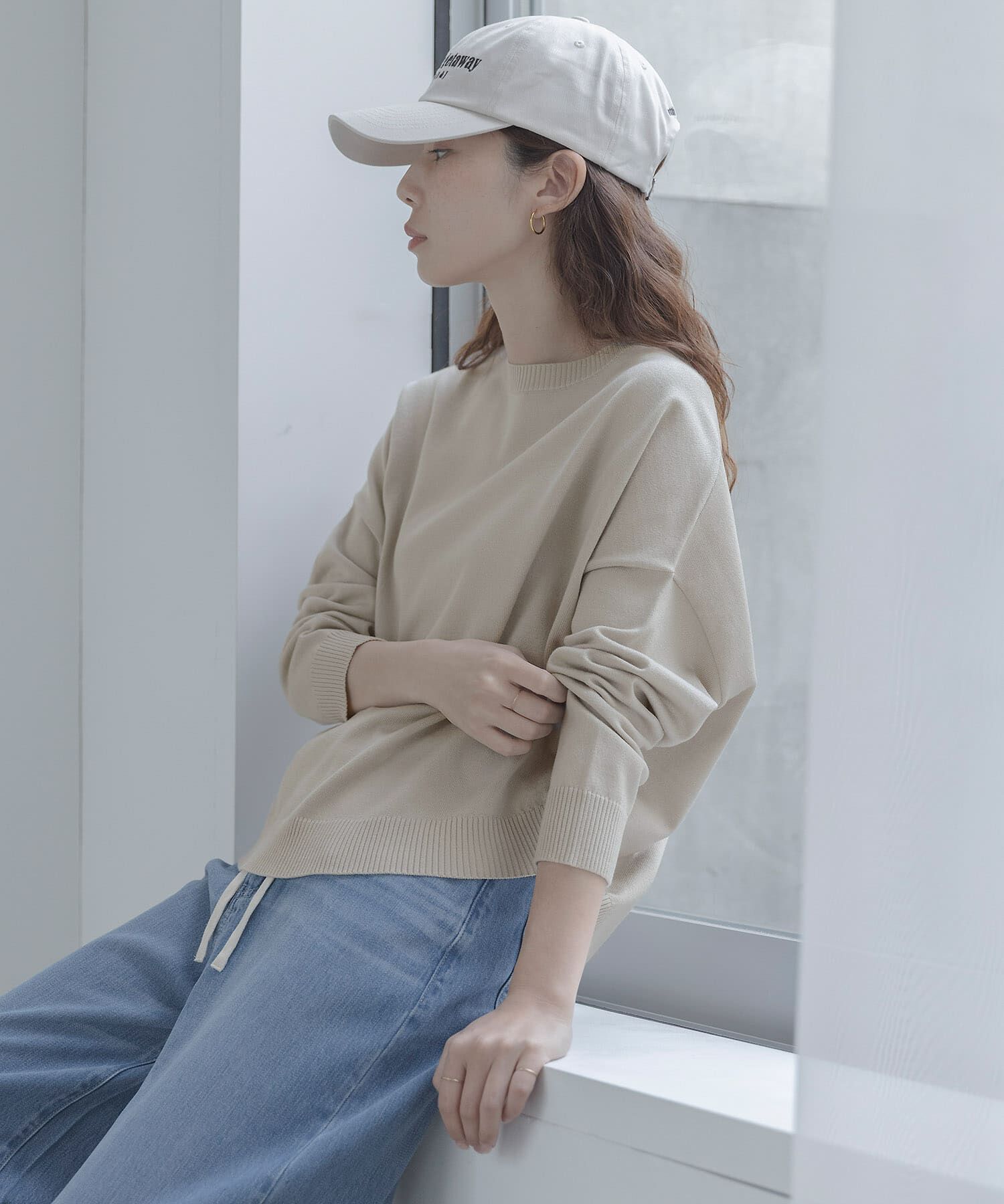 Sonny Label 「『一部WEB限定カラー』アンチピリングコクーンフォルムニット」|ニット・セーター|ライトベージュ