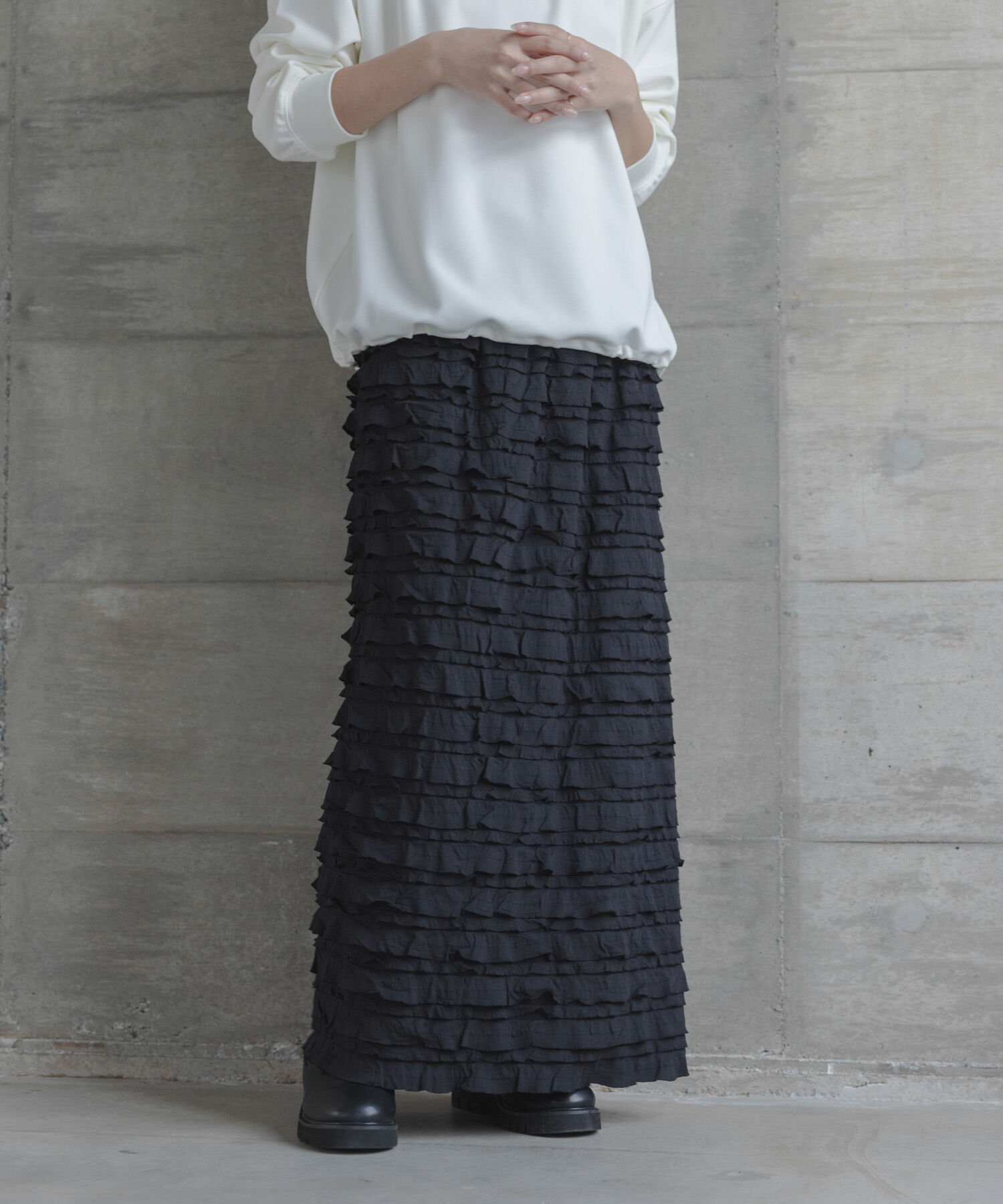 Sonny Label 「『WEB限定』カットフリルナロースカート」|スカート|