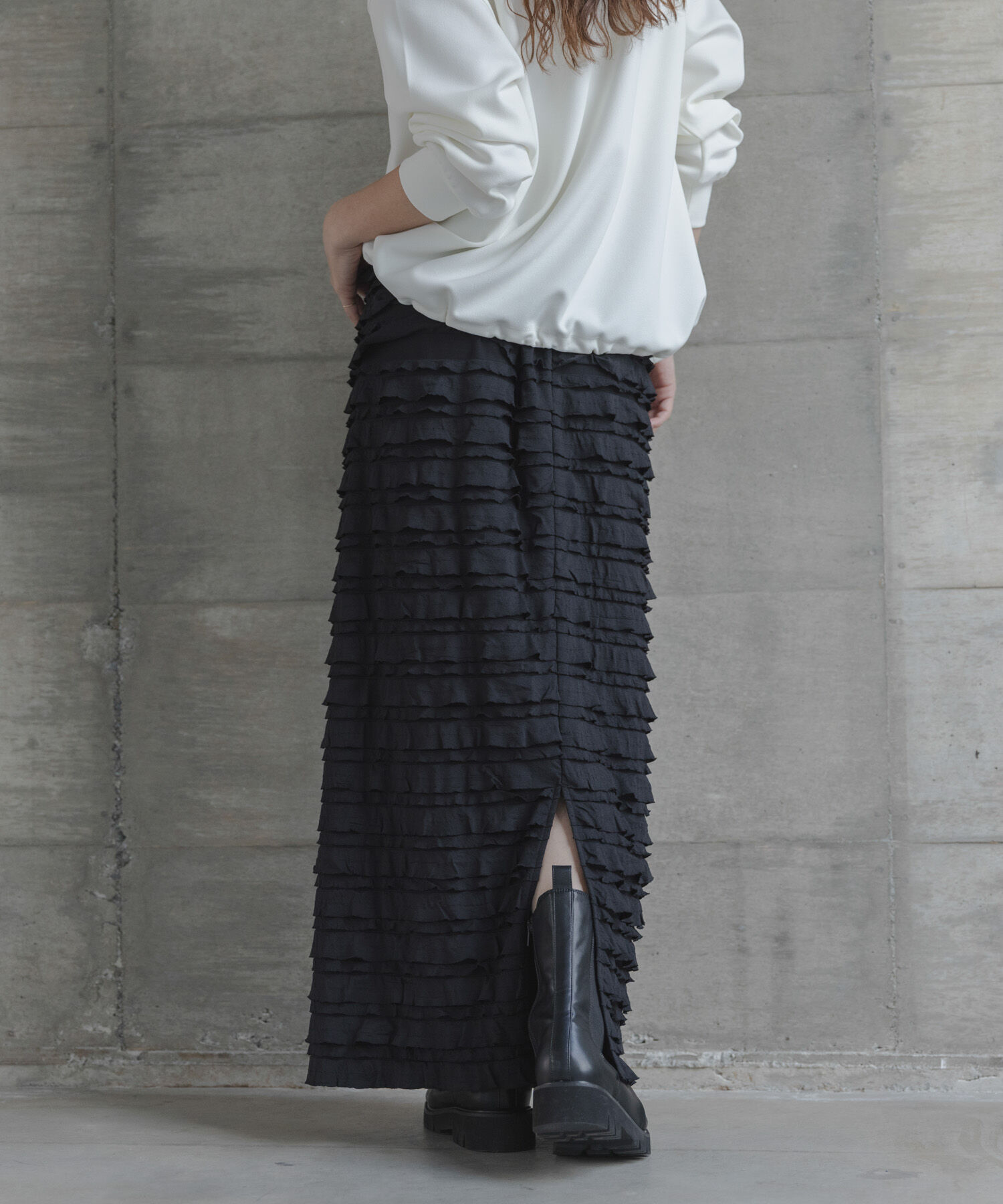 Sonny Label 「『WEB限定』カットフリルナロースカート」|スカート|