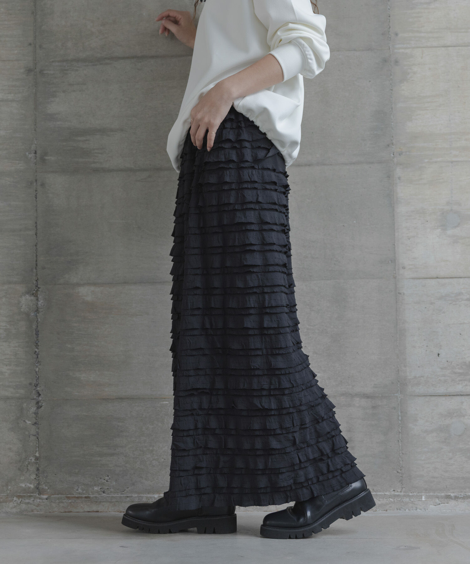 Sonny Label 「『WEB限定』カットフリルナロースカート」|スカート|