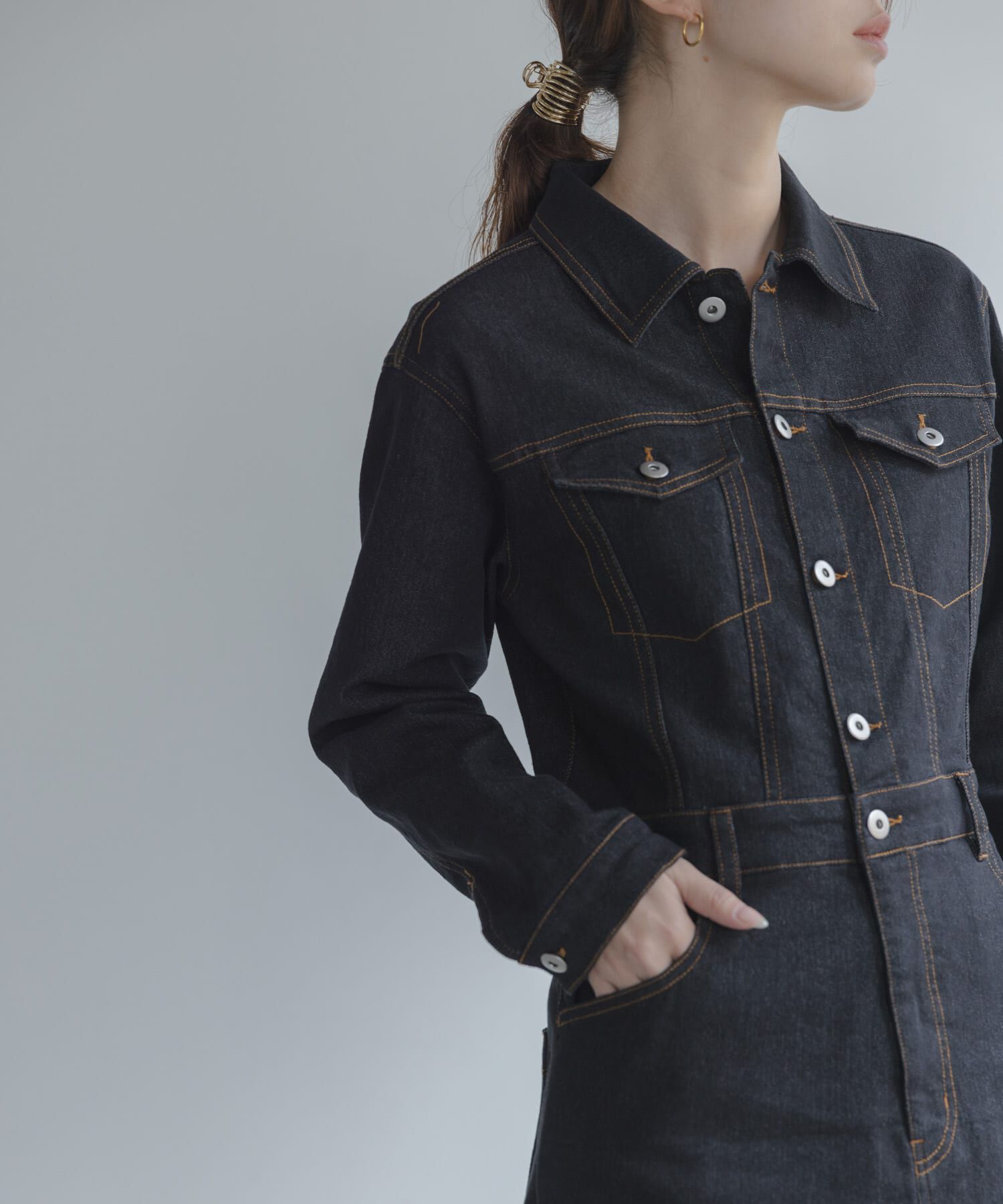 Sonny Label 「デニムジャンパースカート」|ワンピース|