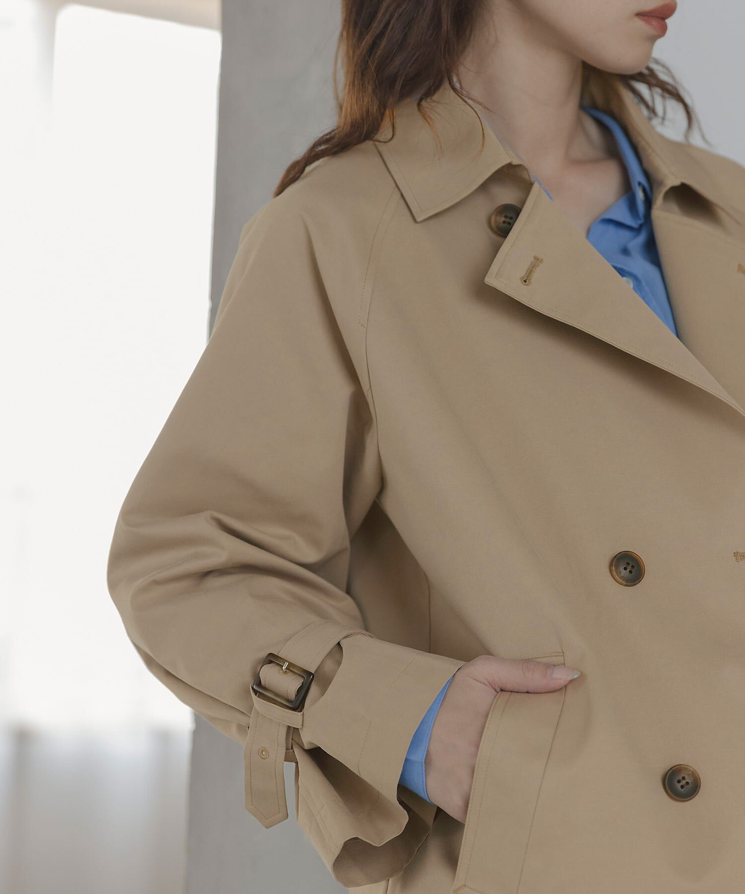 Sonny Label 「撥水ショートトレンチコート」|トレンチコート|