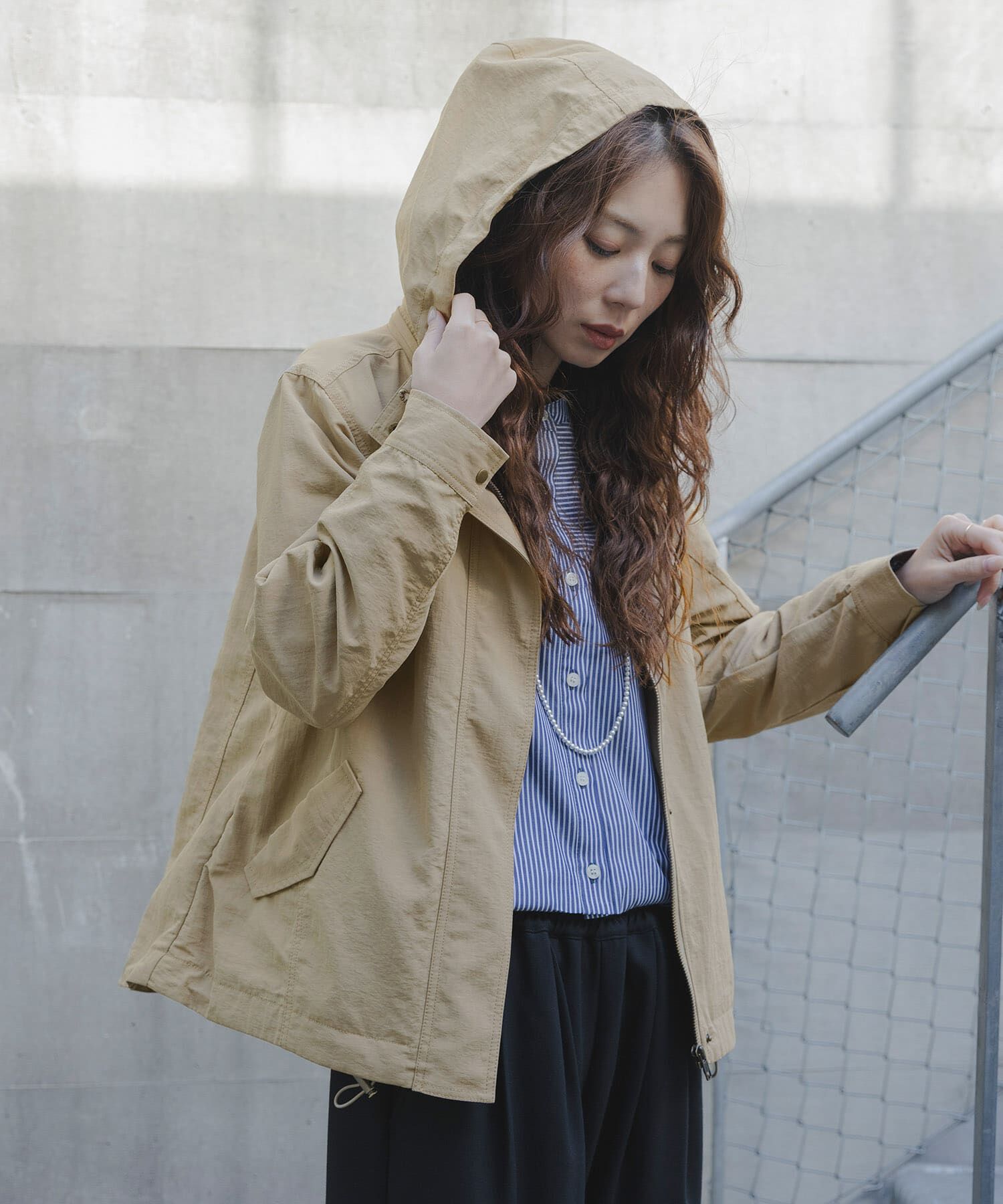 Sonny Label 「多機能マウンテンパーカー」|ノーカラーコート|