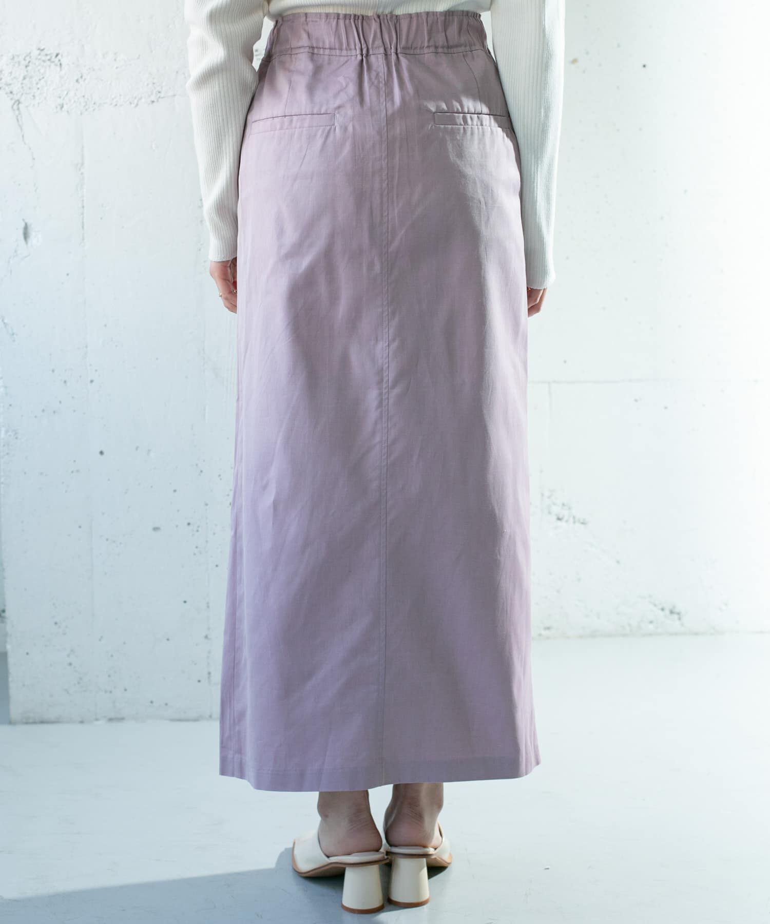  「シャンブレーラップスカート」|スカート|