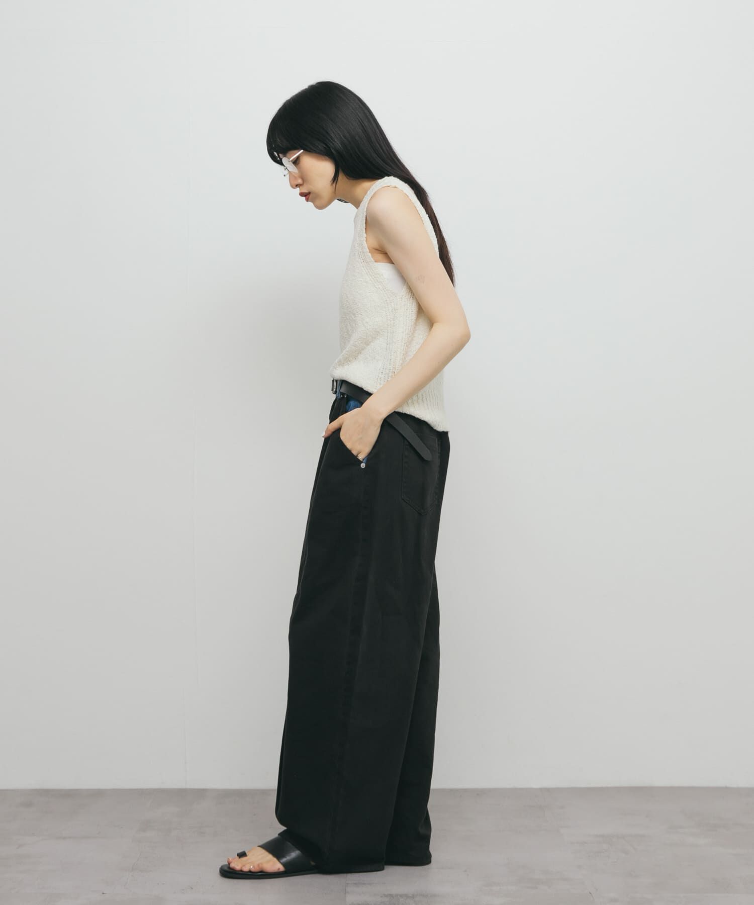  「ブークレニットタンクトップ」|ニット・セーター|