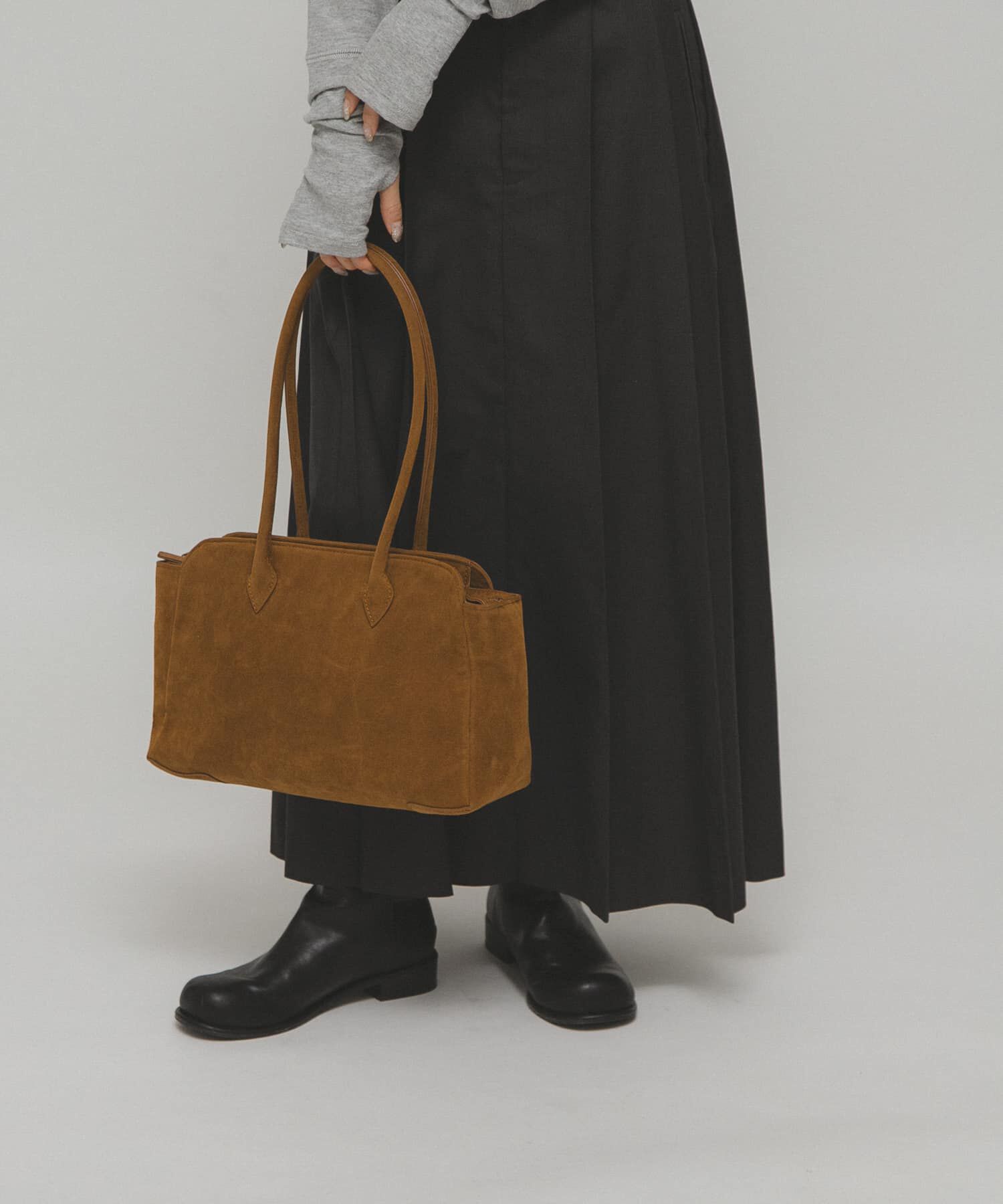  「ロングショルダーボストンBAG」|ボストンバッグ|キャメル