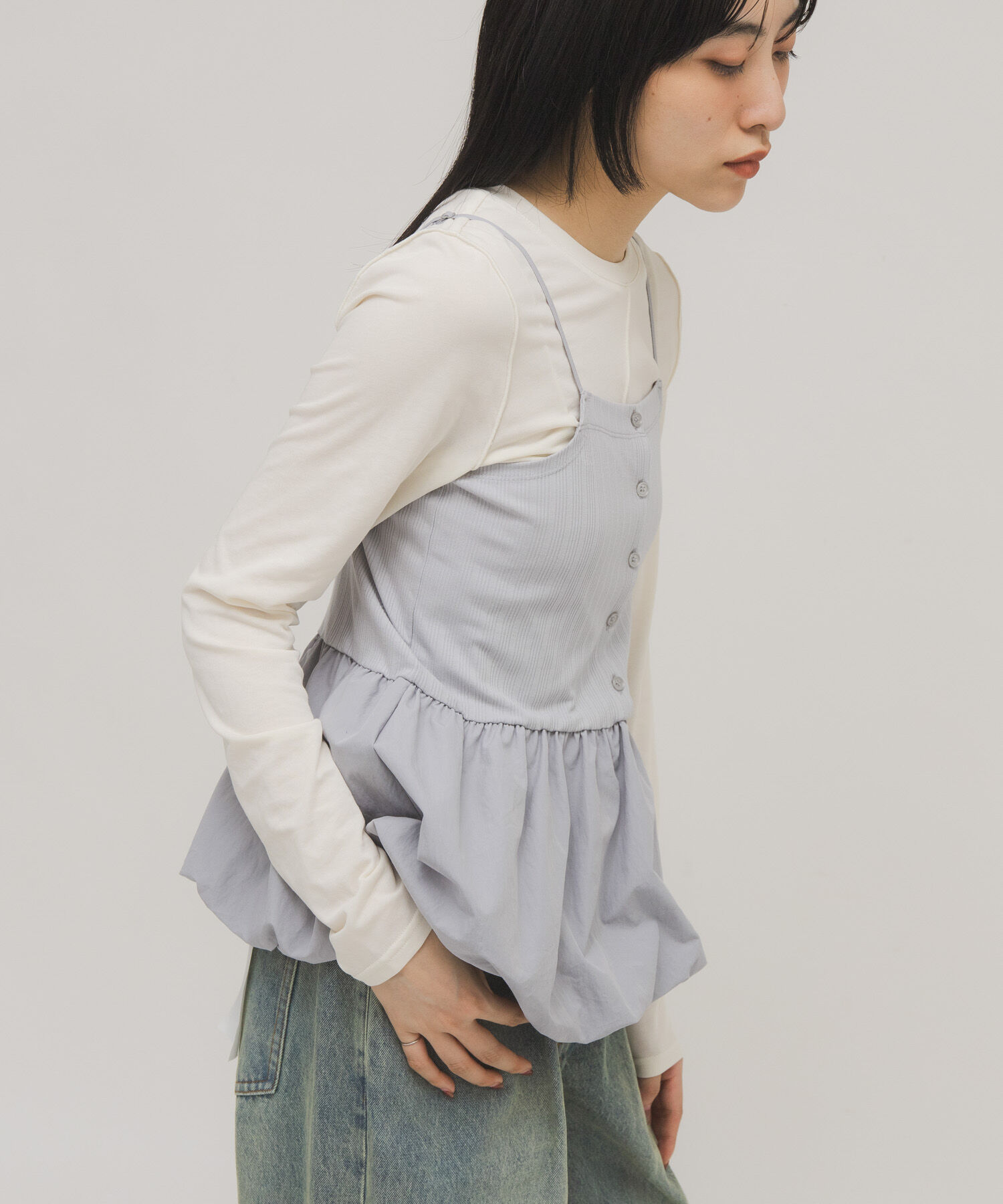  「バルーンビスチェSETトップス」|Tシャツ・カットソー|