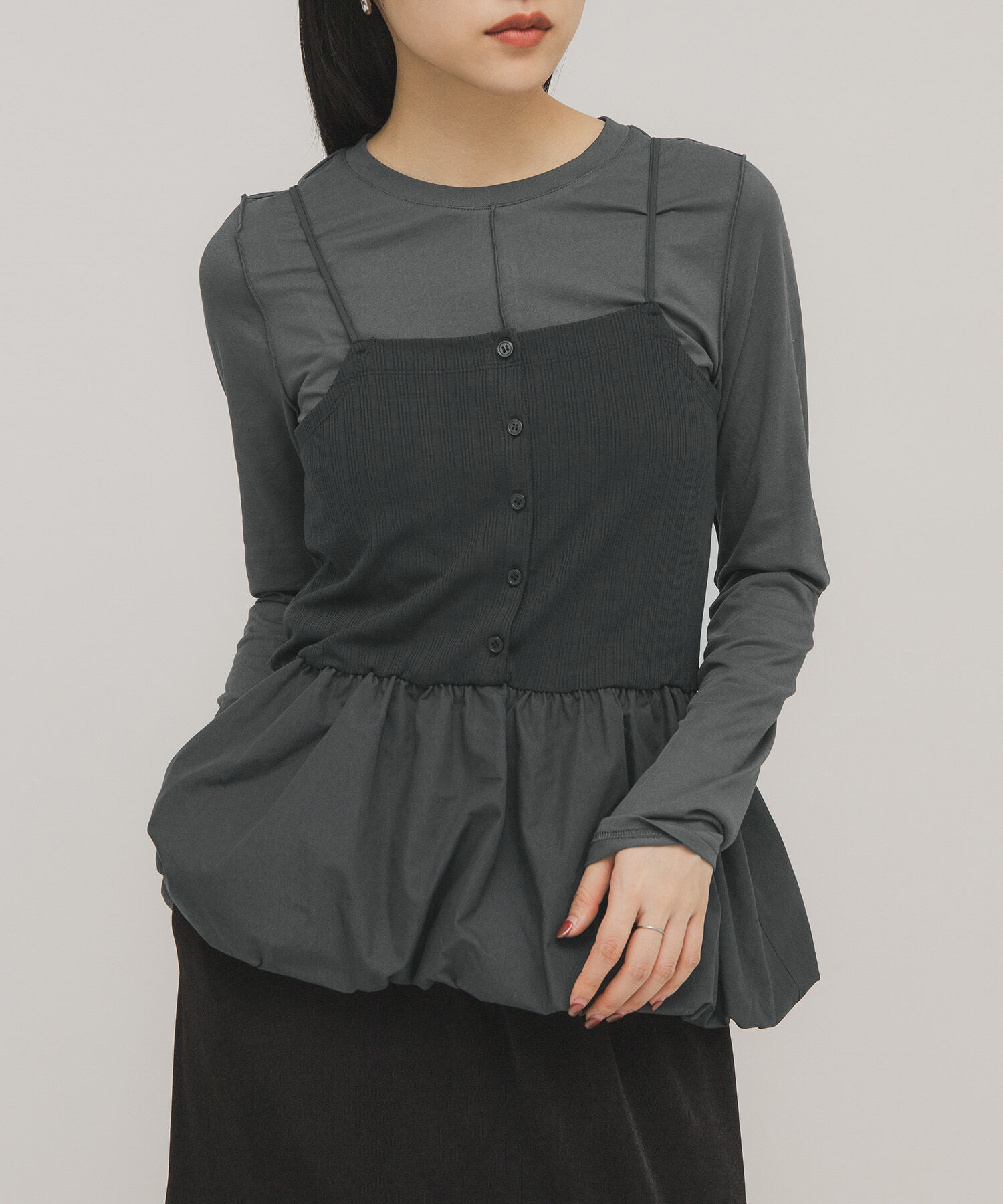  「バルーンビスチェSETトップス」|Tシャツ・カットソー|